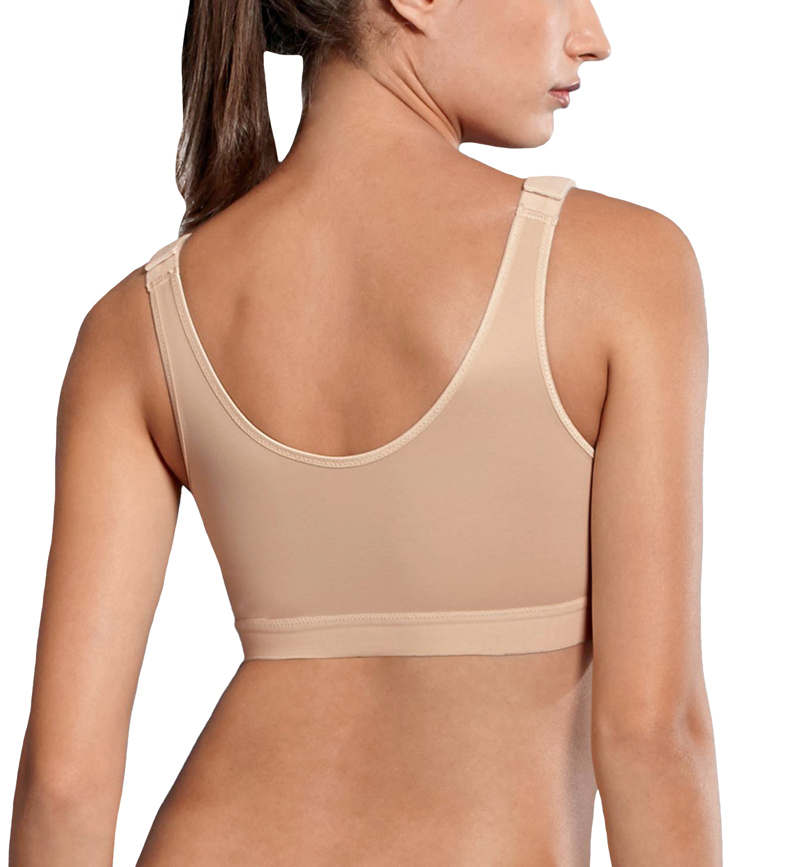 Anita Frontline Open Wireless Front Closure Sports Bra (5523),30B,Desert - Desert,30B