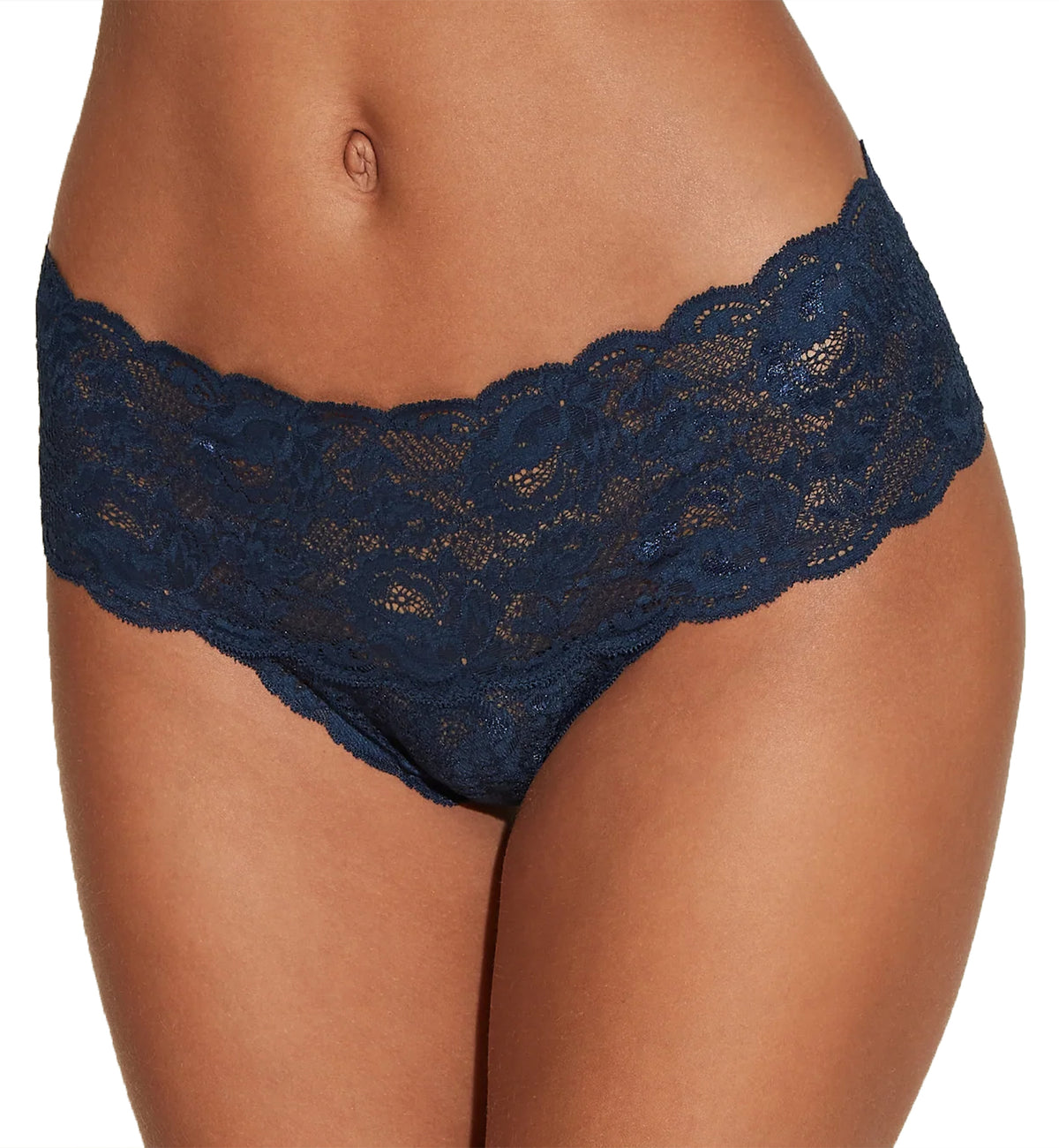 Cosabella Never Say Never Comfie Thong (NEVER0343),S/M,Navy Blue - Navy Blue,S/M