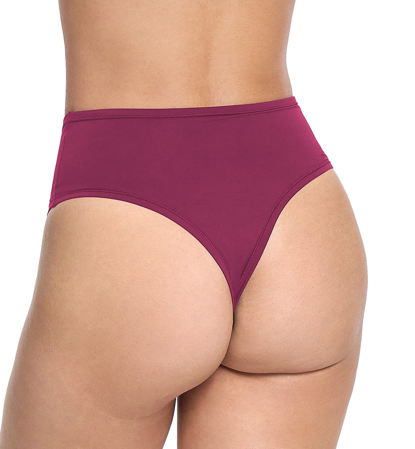 Hanky Panky YourFit High Cut Thong (6S1924),Mulled Wine - Mulled Wine,One Size