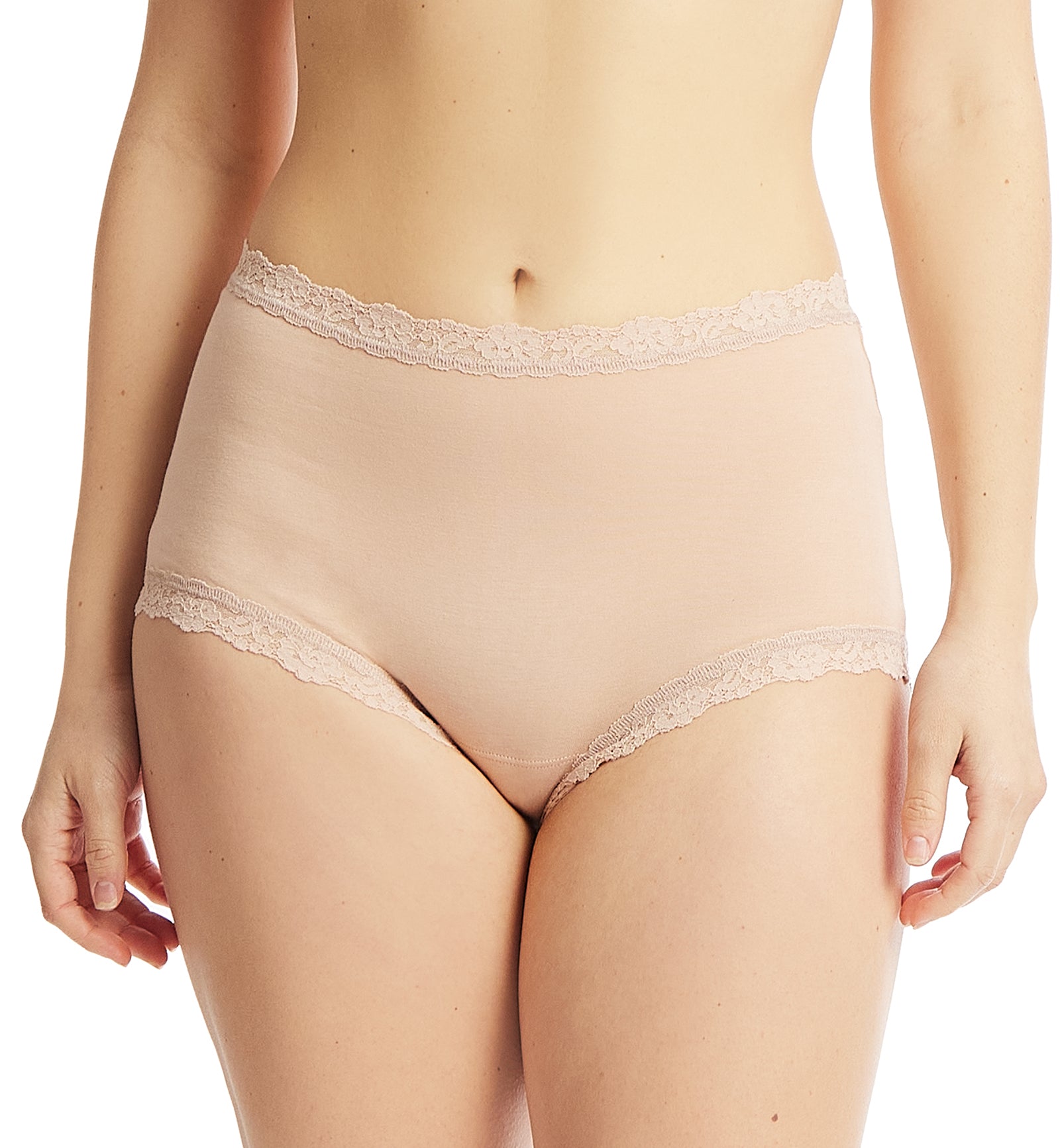 Hanky Panky Supima Cotton High Rise Boyshort (891292),XS,Chai - Chai,XS
