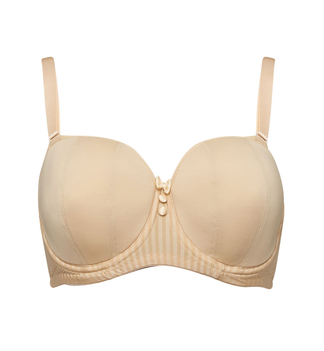 Curvy Kate Luxe Multiway Strapless Underwire Bra (CK2601),28GG,Biscotti - Biscotti,28GG