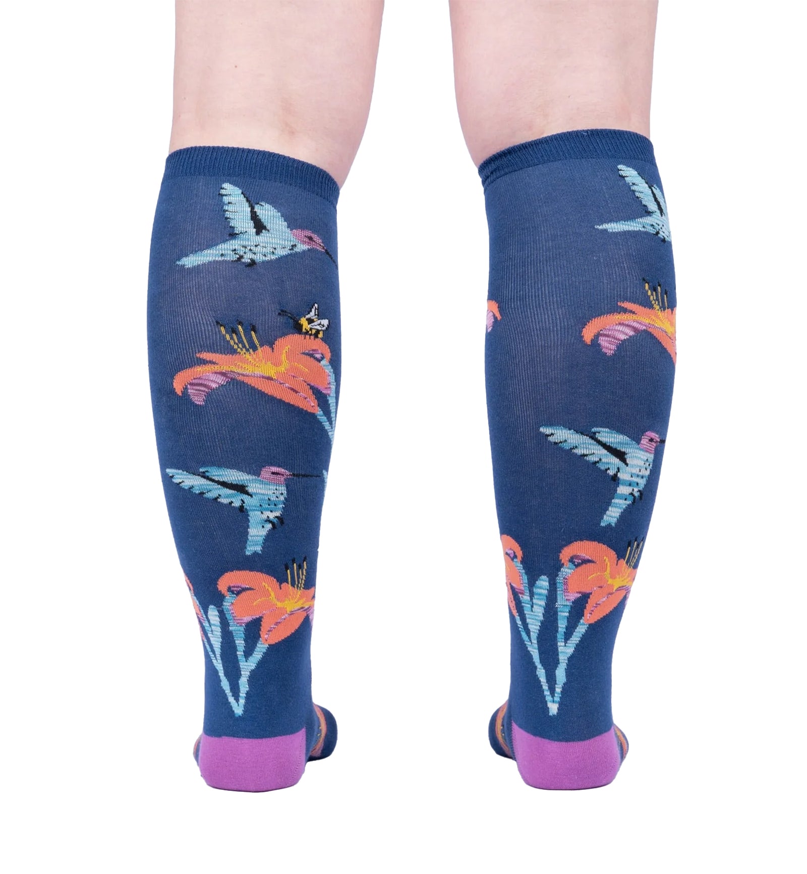 SOCK it to me Unisex Knee High Socks (F0602),Hmmmmmingbird - Hmmmmmingbird,One Size