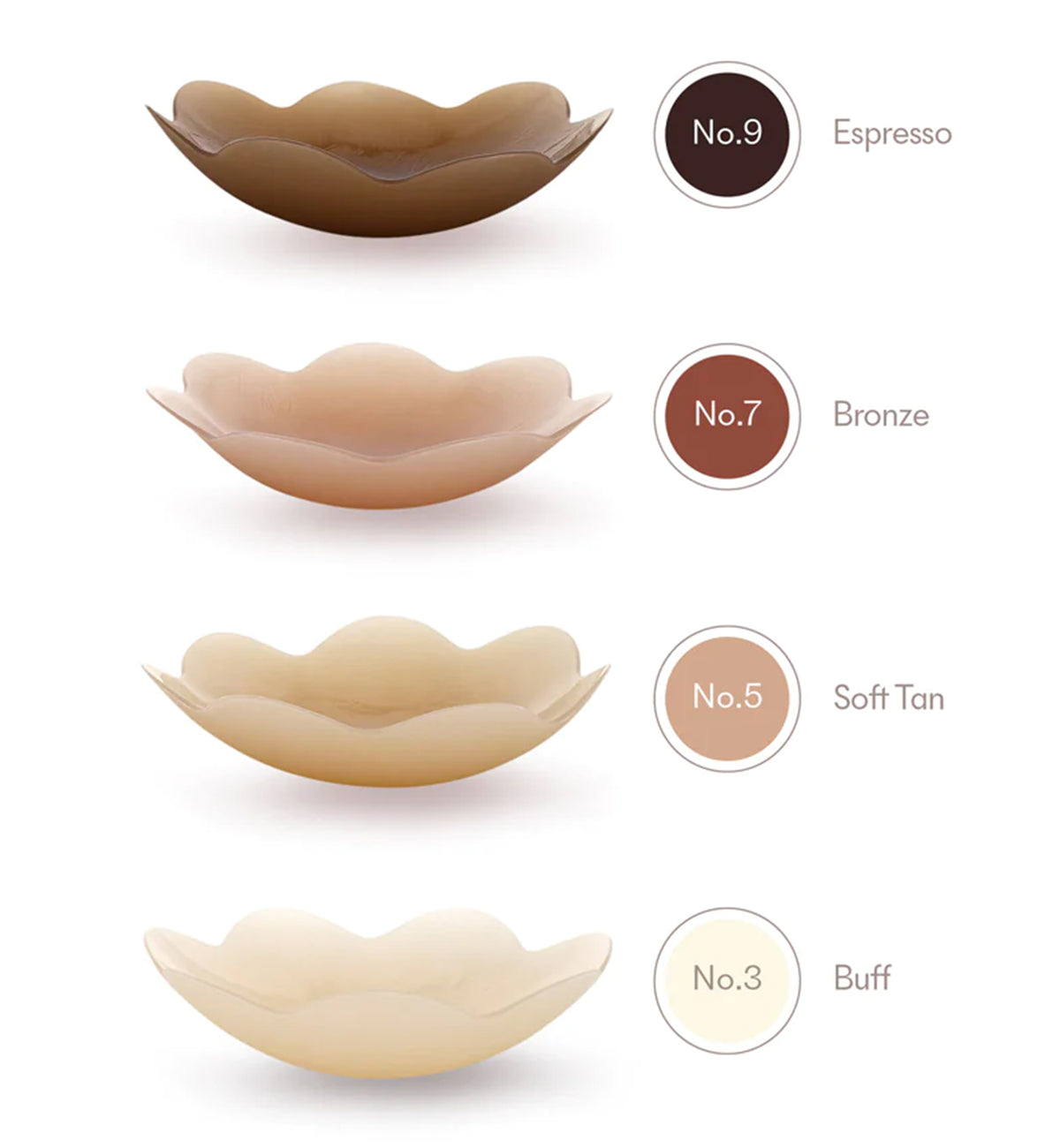 NOOD No-Show Nipple Covers,Nood 9 - Nood 9,One Size