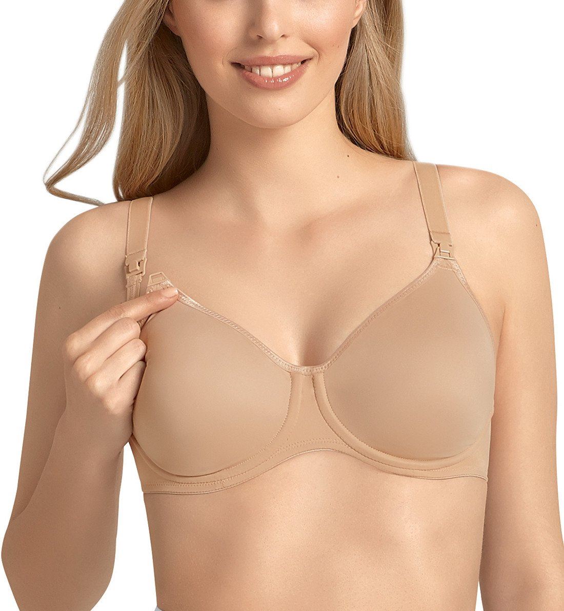 Anita Non-Padded Seamless Nursing Underwire Bra (5068),32C,Skin - Skin,32C