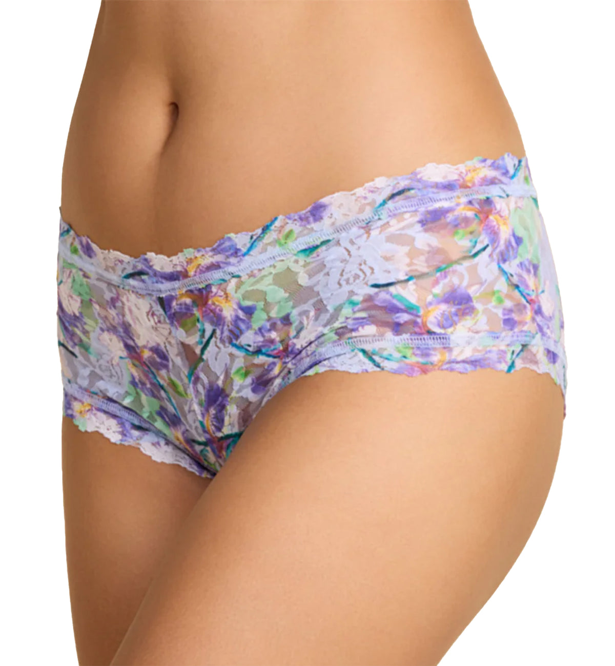 Hanky Panky Signature Lace Printed Boyshort (PR4812P),XS,Pleinair - Pleinair,XS