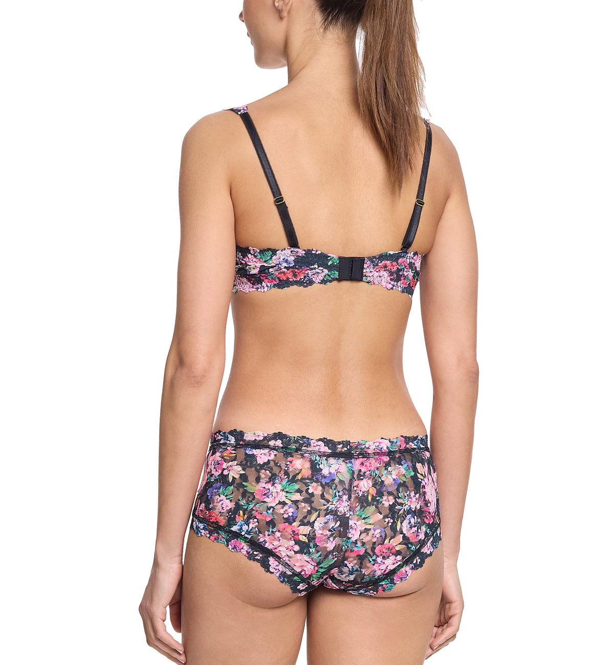 Hanky Panky Signature Lace Printed Boyshort (PR4812P),XS,Dark Peoni - Dark Peoni,XS