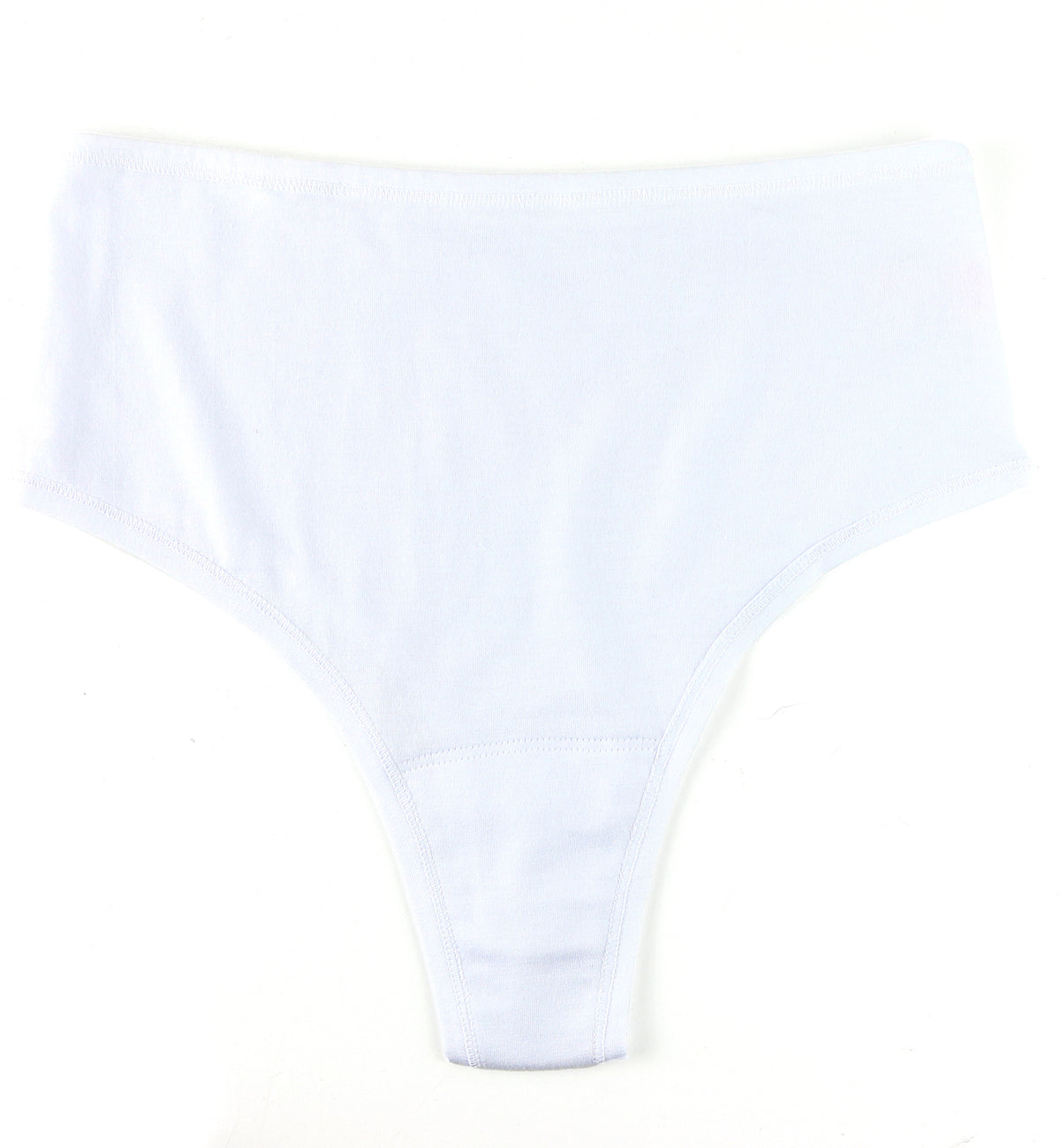 Hanky Panky Play Cotton Hi-Rise Thong (721924),XS/S,White - White,XS/S