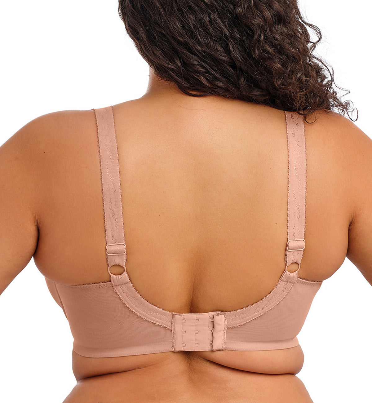 Elomi Lucie Banded Stretch Lace Plunge Underwire Bra (4490),32G,Mocha - Mocha,32G
