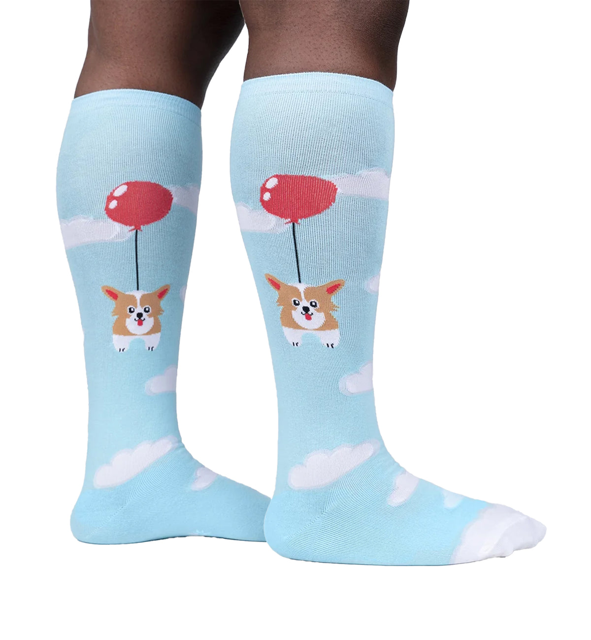 SOCK it to me Unisex Stretch-It Knee High Socks (S0130),Pup, Pup and Away - Pup Pup and Away,One Size