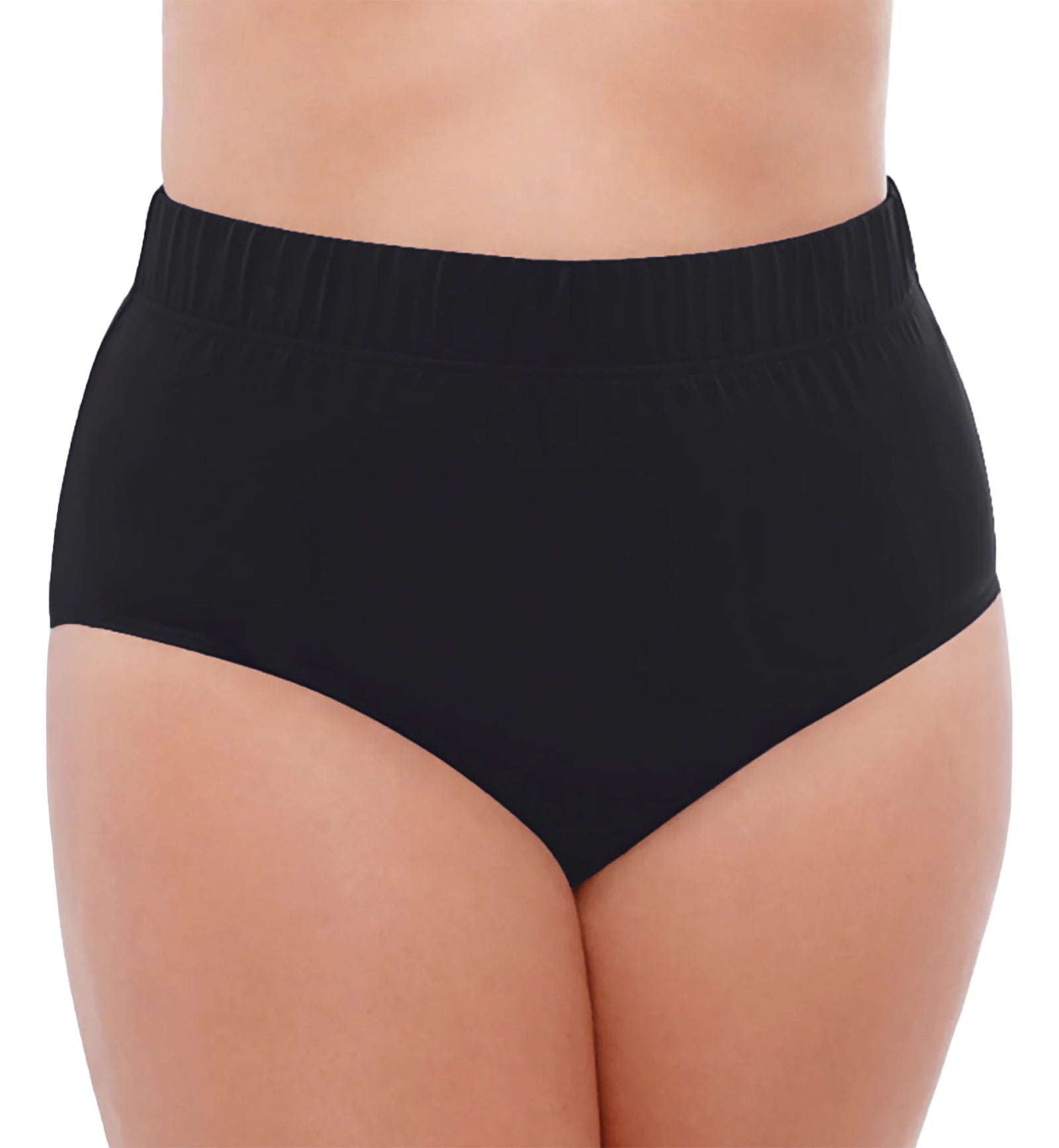 Miraclesuit Plus Size Swim Pant (6518801W),16,Black - Black,16W