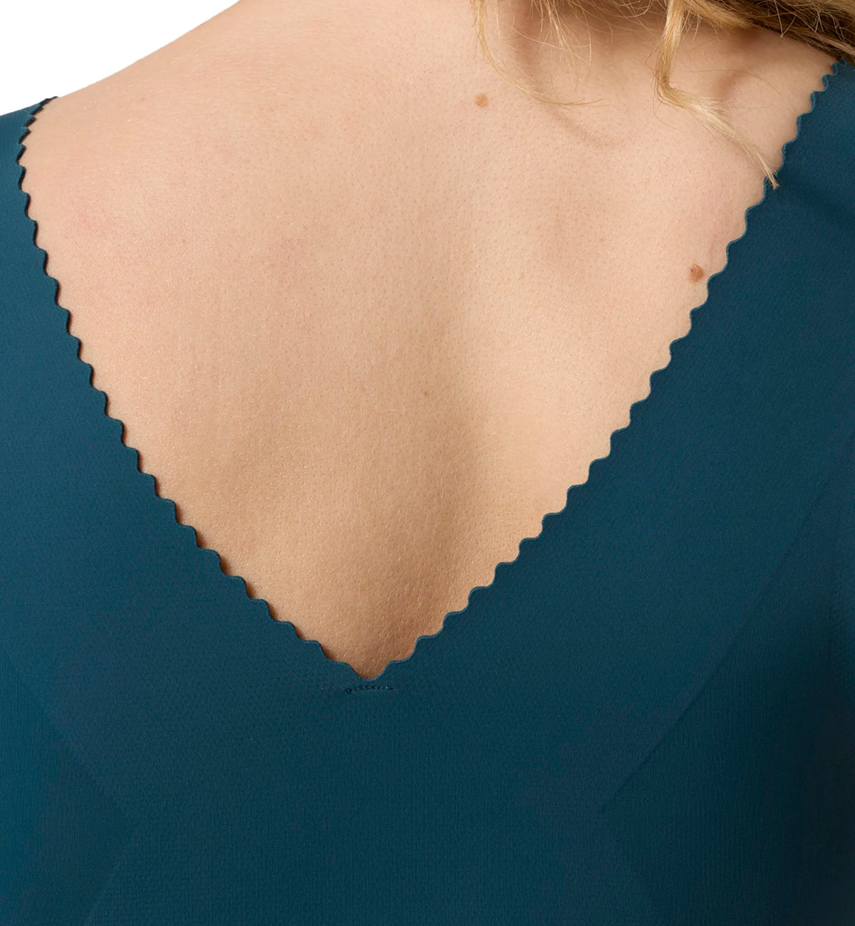 Evelyn & Bobbie EVELYN Deep V-Neck Bralette (1834),Small,Deep Tide - Deep Tide,Small