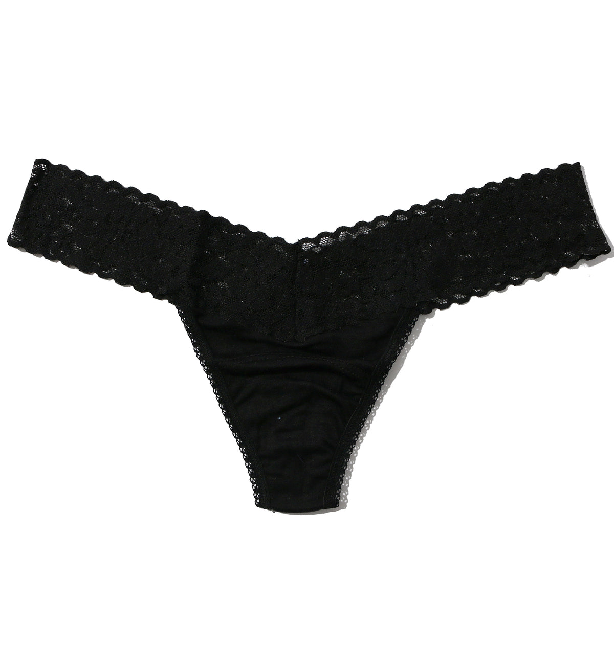 Hanky Panky DreamEase Low Rise Thong (631004),Black - Black,One Size