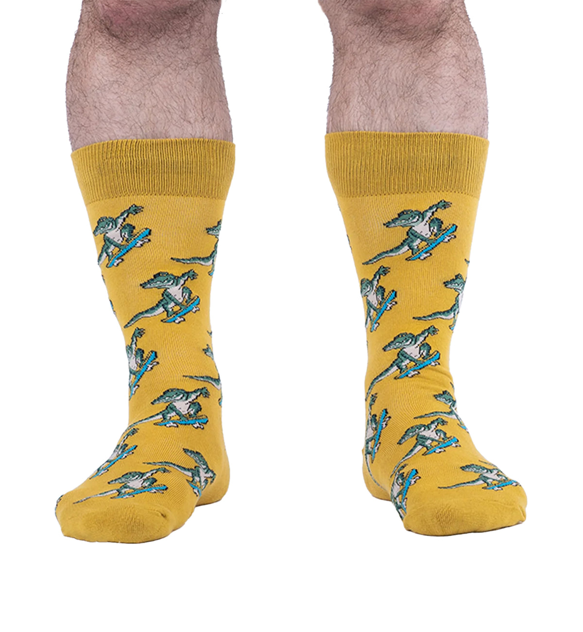 SOCK it to me Men's Crew Socks (MEF0713),Skateboarding Gator - Skateboarding Gator,One Size