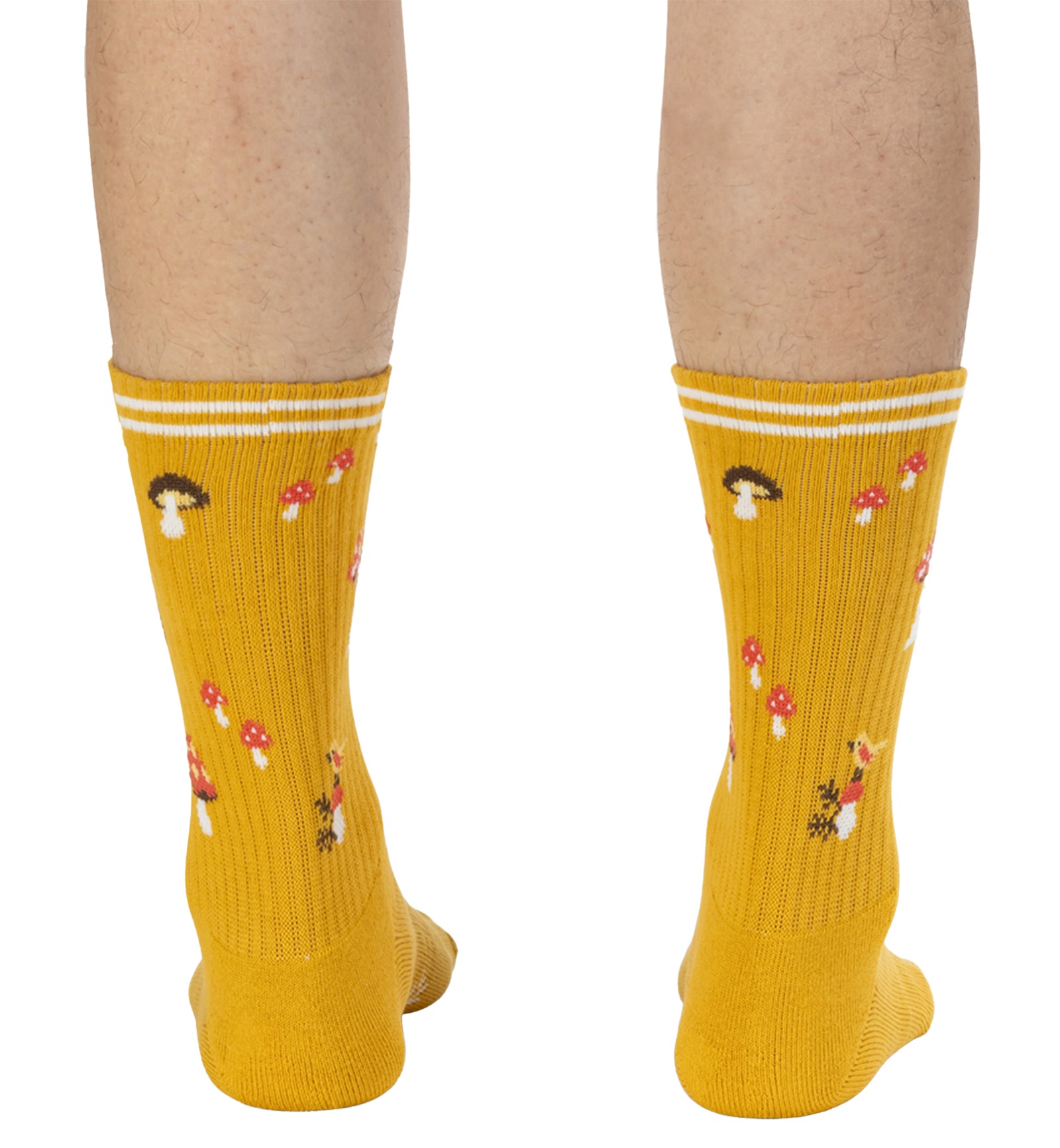 SOCK it to me Athletic Ribbed Crew Socks (R0012),Shrooms - Shrooms,One Size