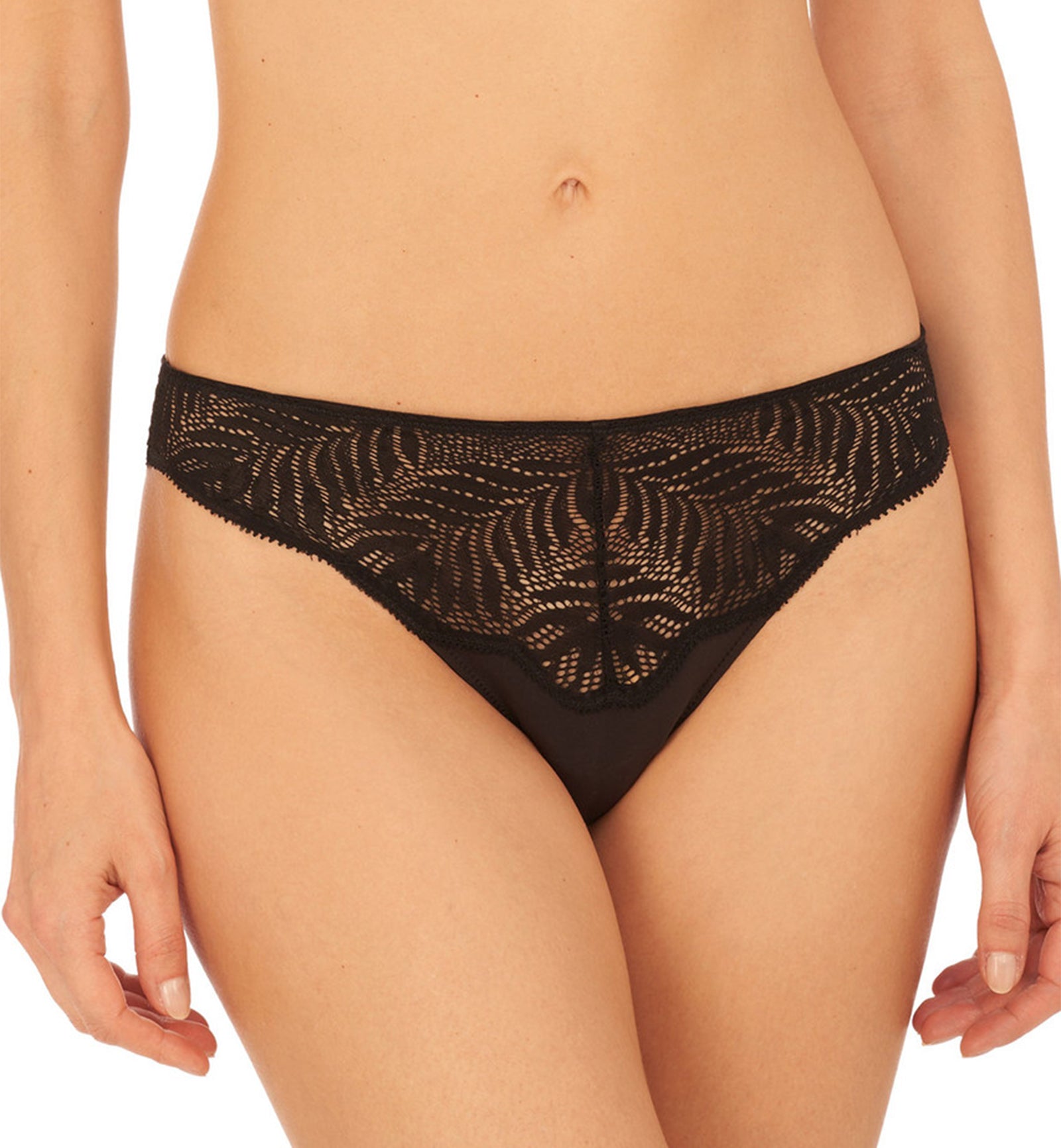 Natori Lush Thong (771309),Small,Black - Black,Small