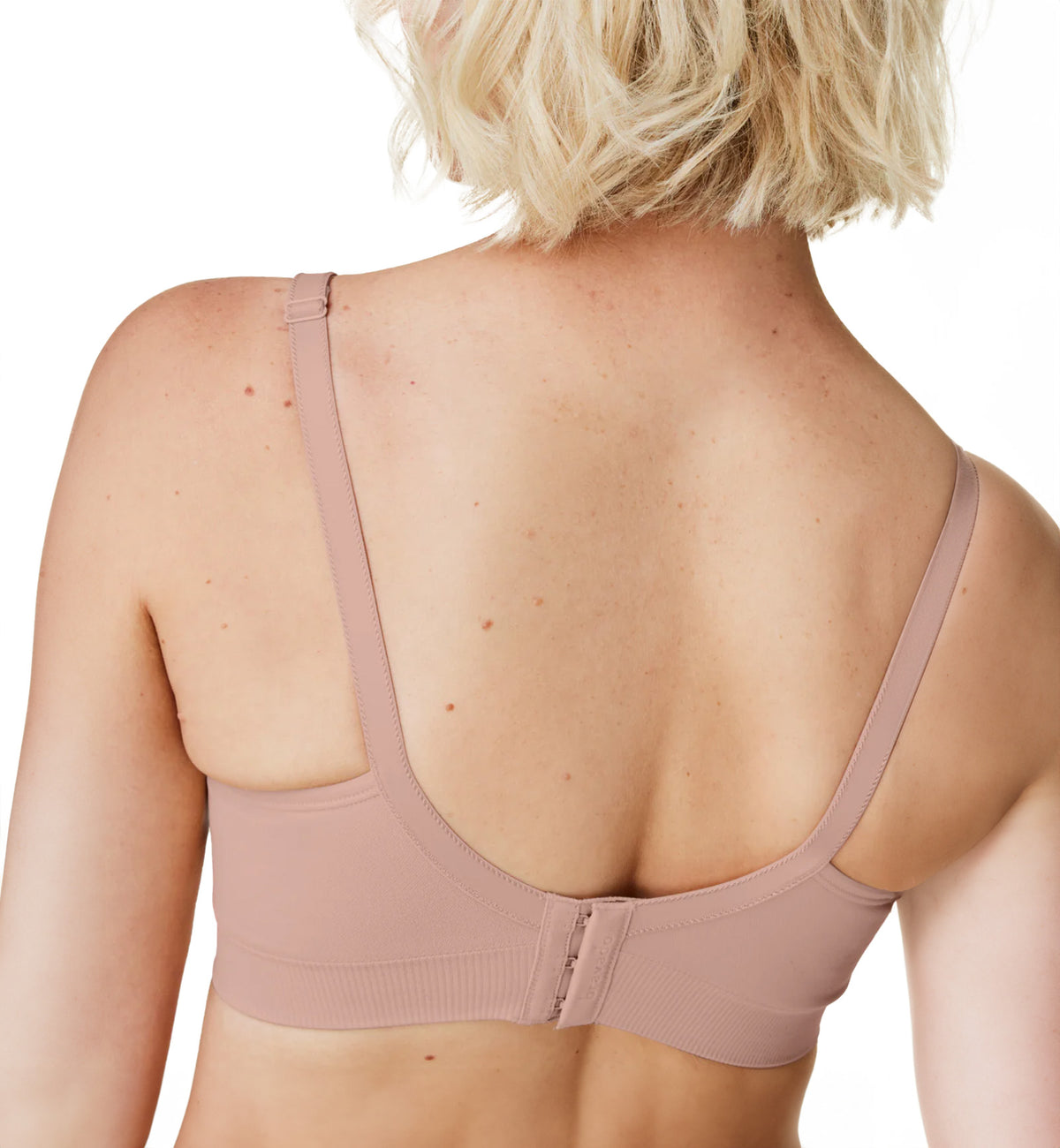 BRAVADO! DESIGNS Body Silk Seamless Nursing Bra (1401V),Small,Cameo - Cameo,Small