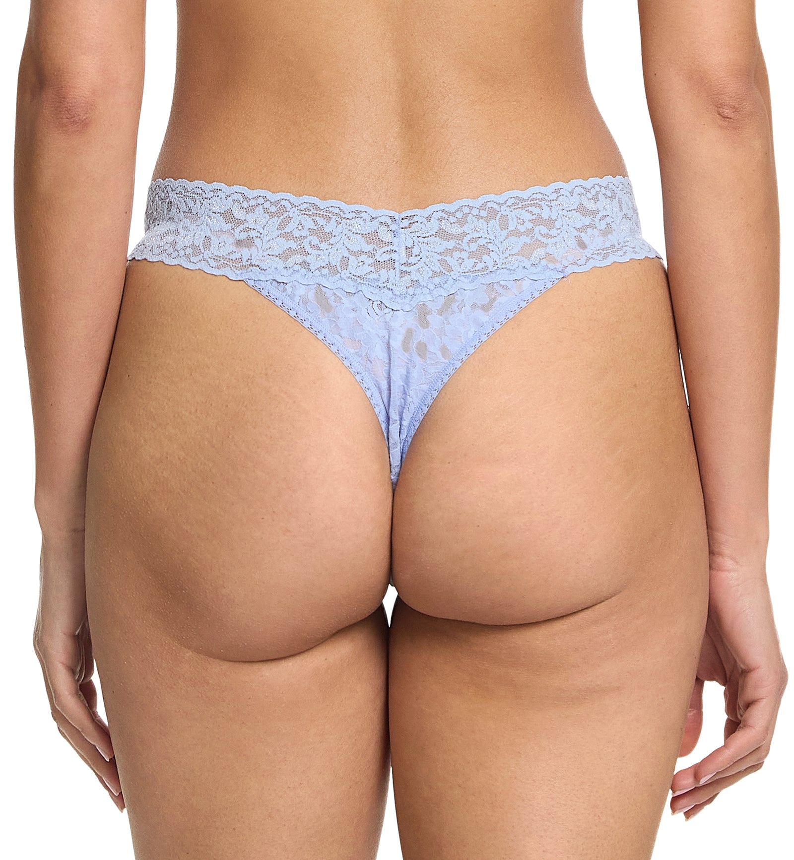Hanky Panky Signature Lace Original Rise Thong (4811P),Clarity - Clarity,One Size
