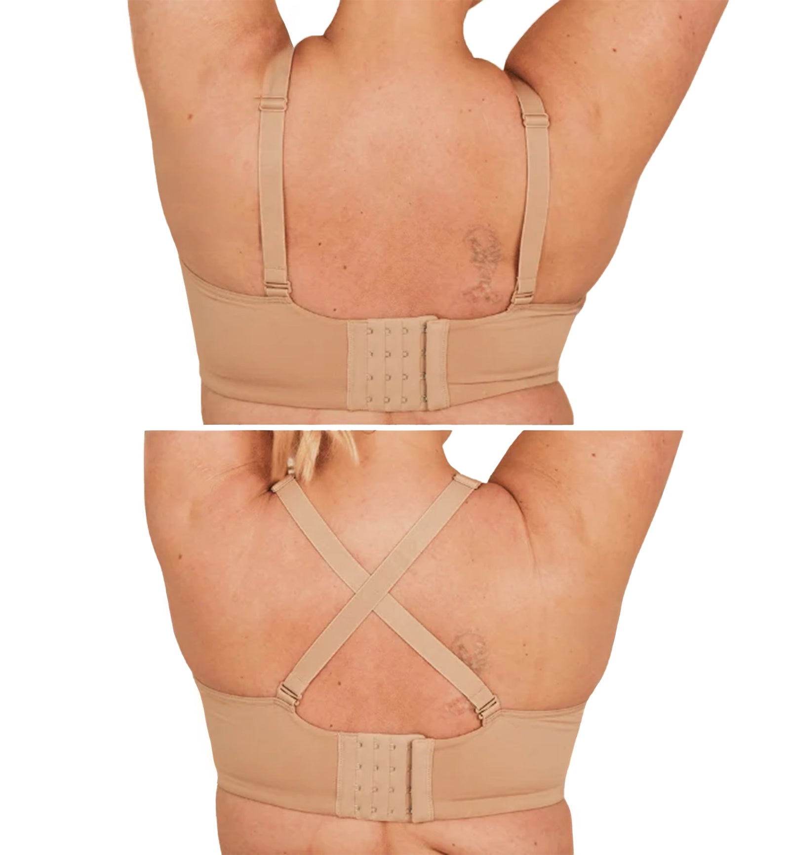 Springrose Effortless Magnetic Front Closure Wireless Bra (EFFORTLESS),32-34 A-B,Beige - Beige,32-34 A-B