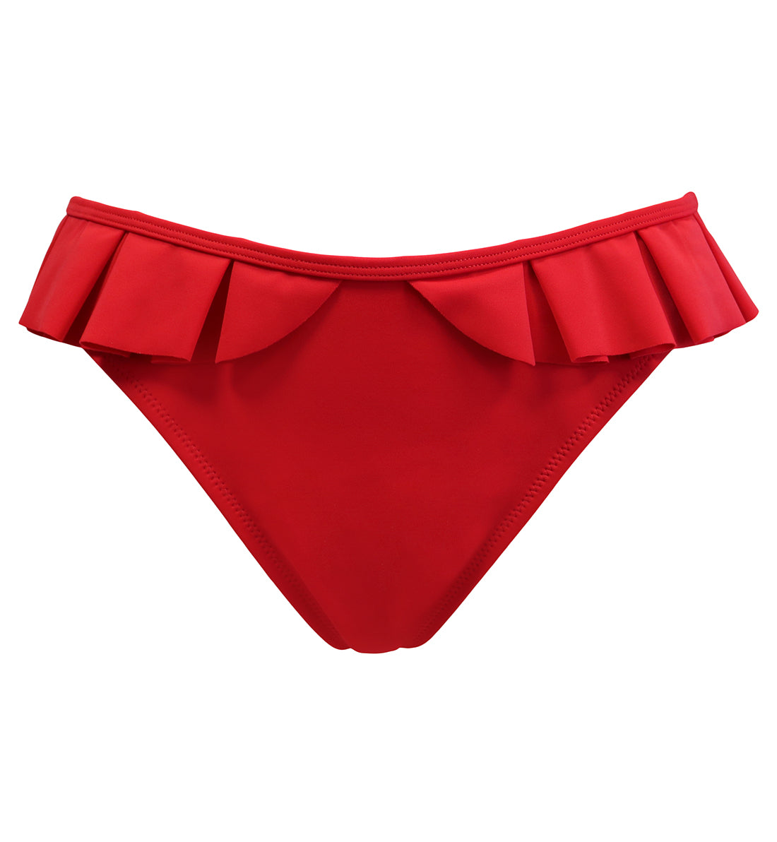 Pour Moi Space Frill Swim Brief (36048),XS,Red - Red,XS