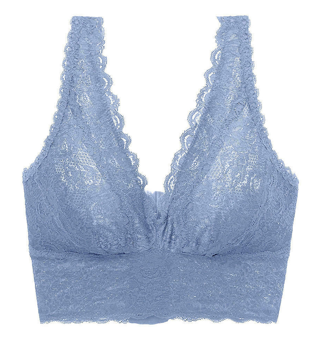 Cosabella Never Say Never CURVY Plungie Longline Bralette (NEVER1382),Small,Coastal Blue - Coastal Blue,Small