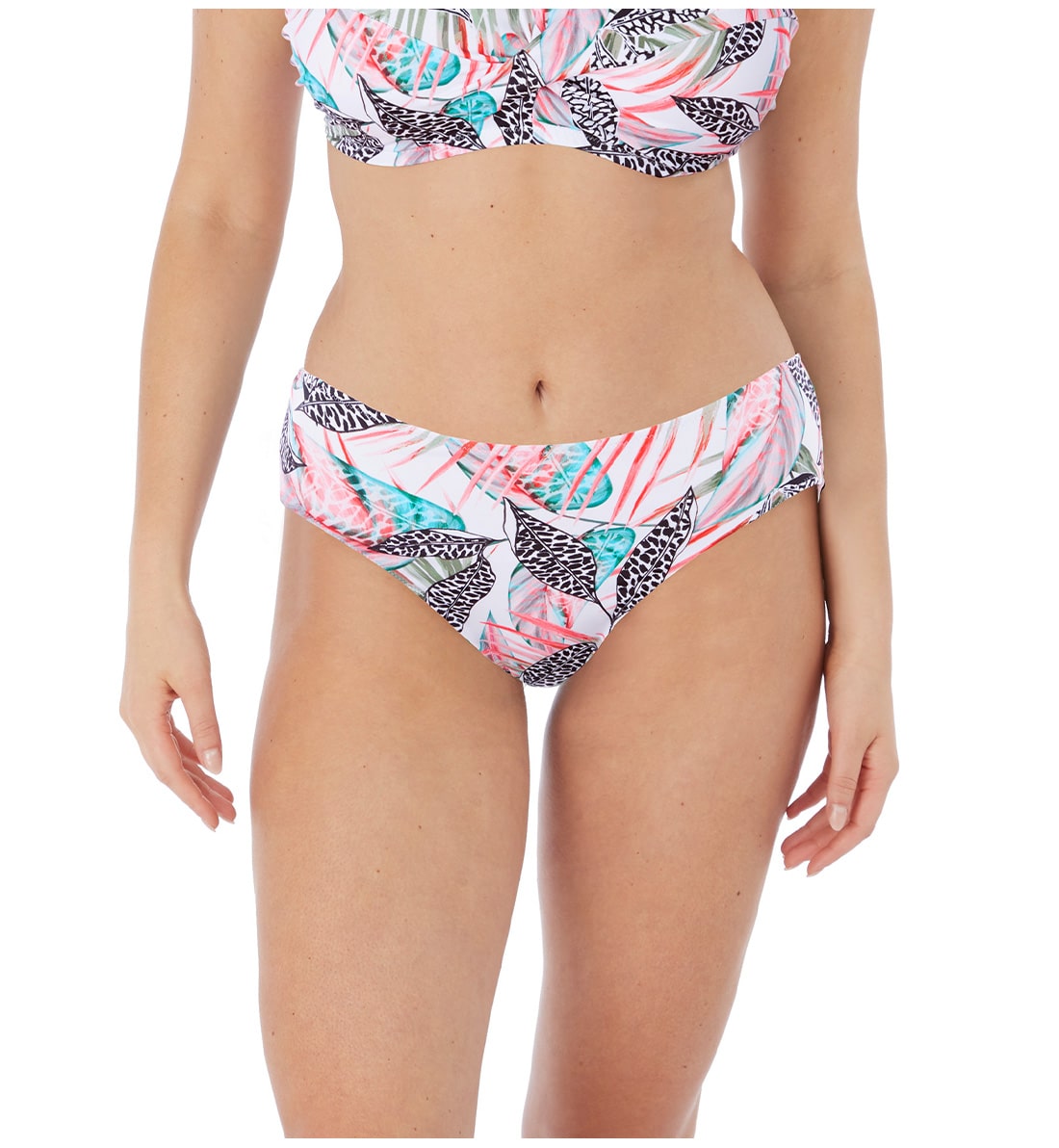 Fantasie Tobago Mid Rise Bikini Brief (500872),Medium,Melon - Melon,Medium