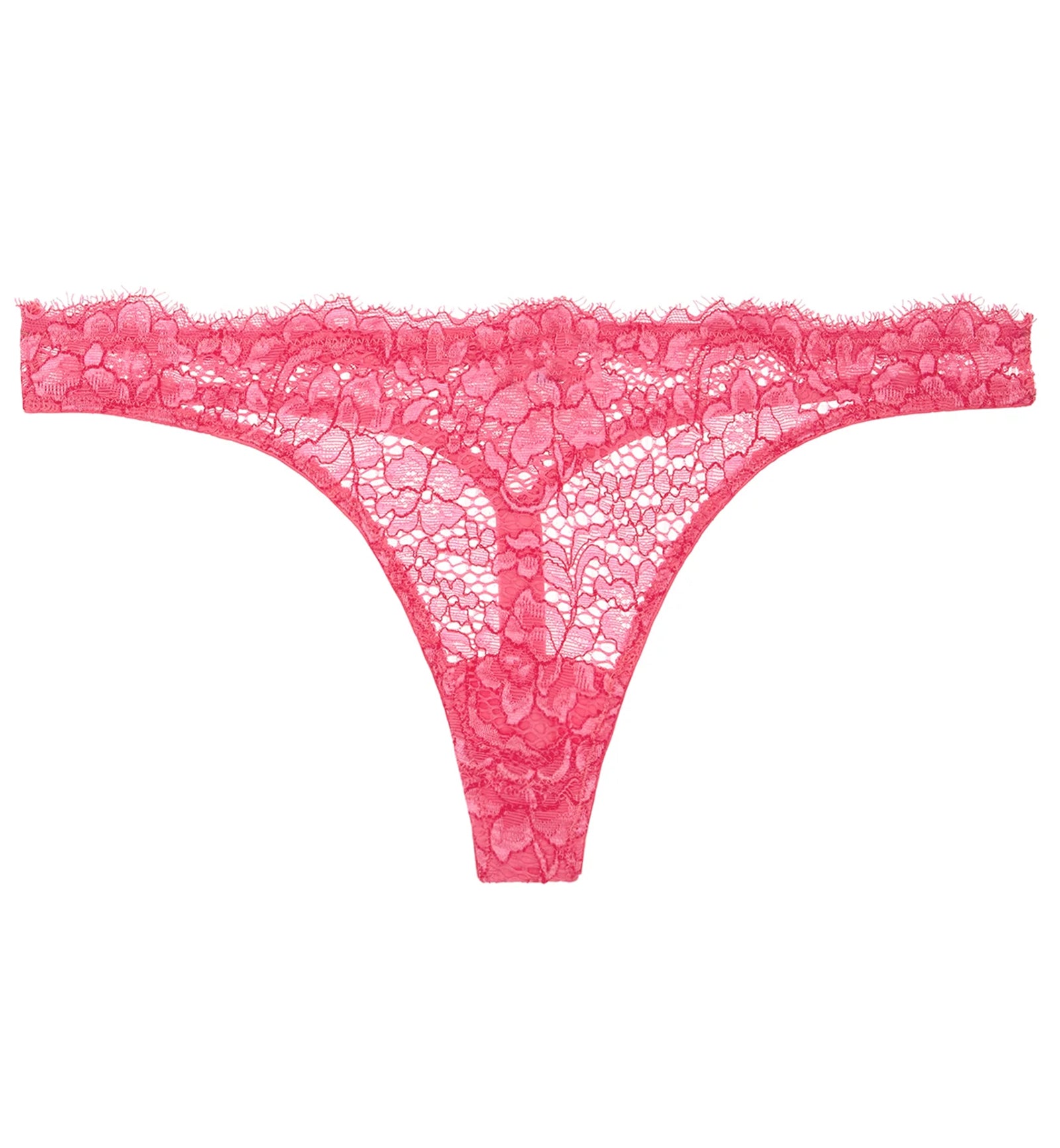 Cosabella Pret-A-Porter Modal Low Rise Thong (PRETA0322),L/XL,Miami Pink/Garnet - Miami Pink/Garnet,L/XL