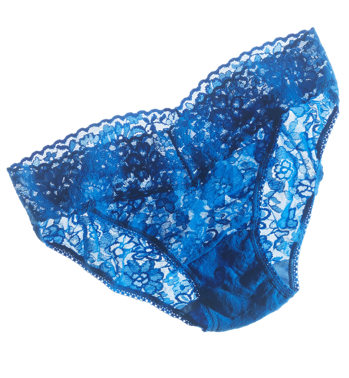 Hanky Panky Daily Lace V-kini (772371P),XS,Bold Blue - Bold Blue,XS