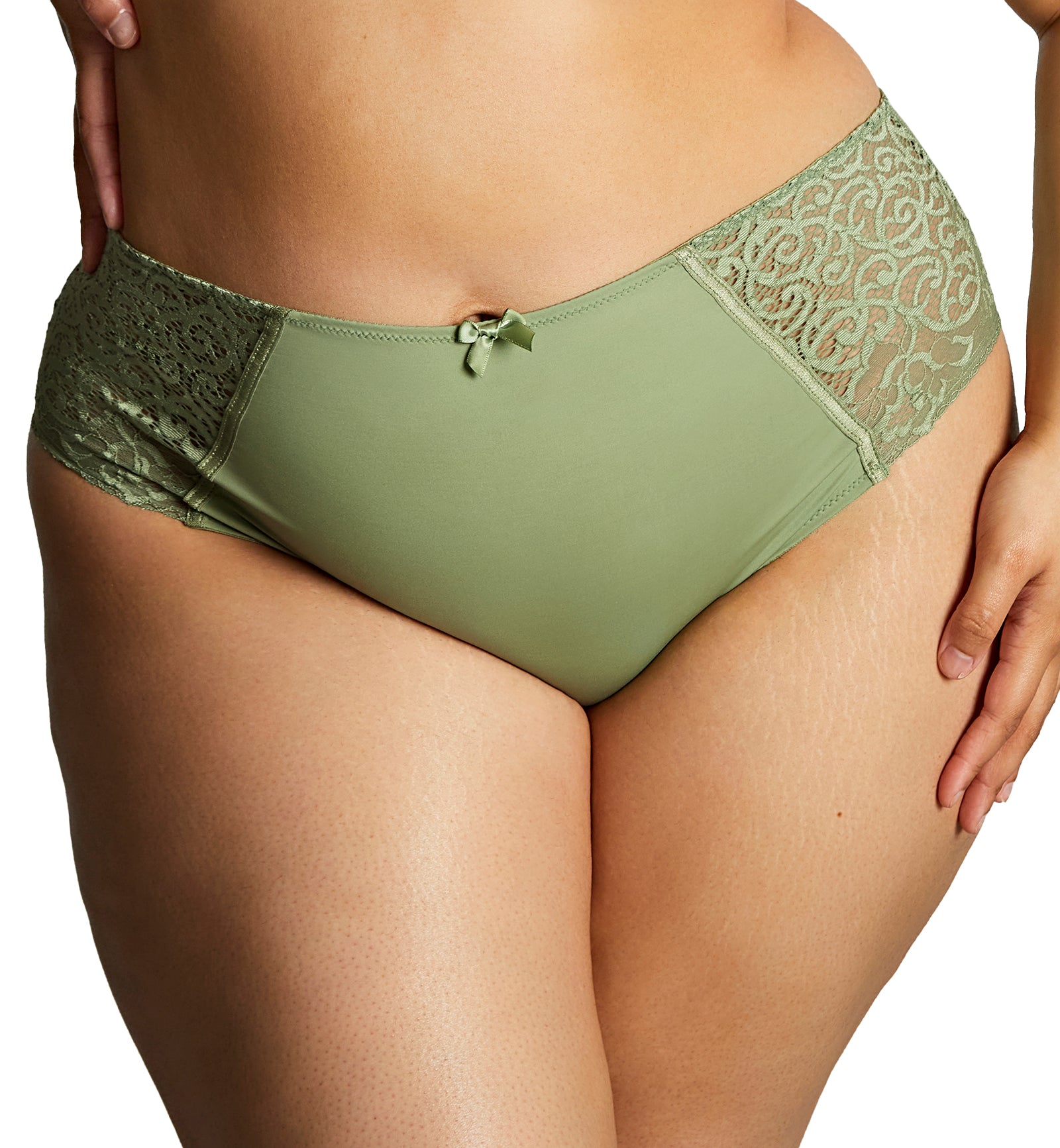 Sculptresse by Panache Estel Deep Brief (9682),Medium,Sage - Sage,Medium