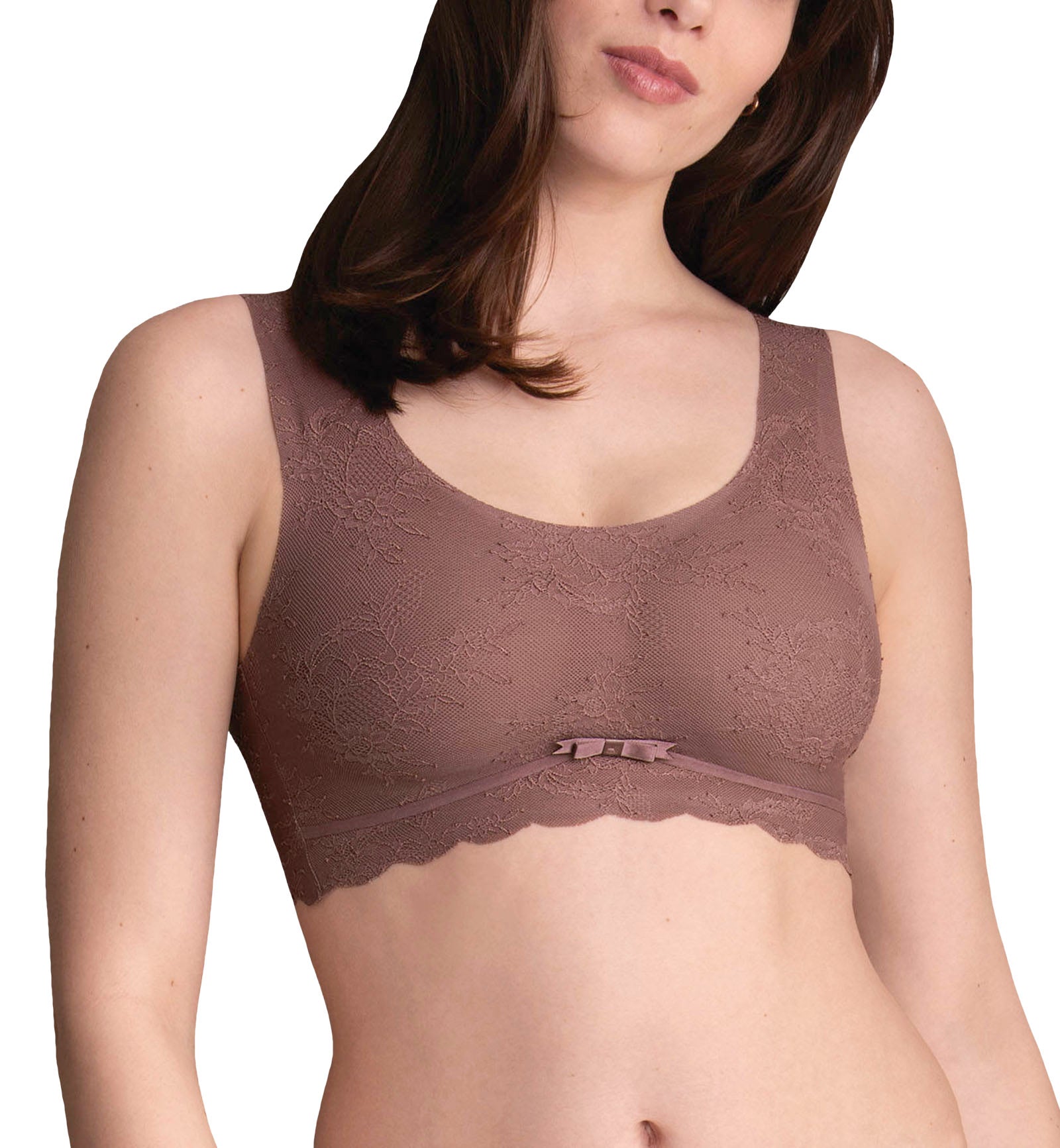 Anita Essentials Lace Lightly Padded Bralette (5400),XS,Berry - Berry,XS