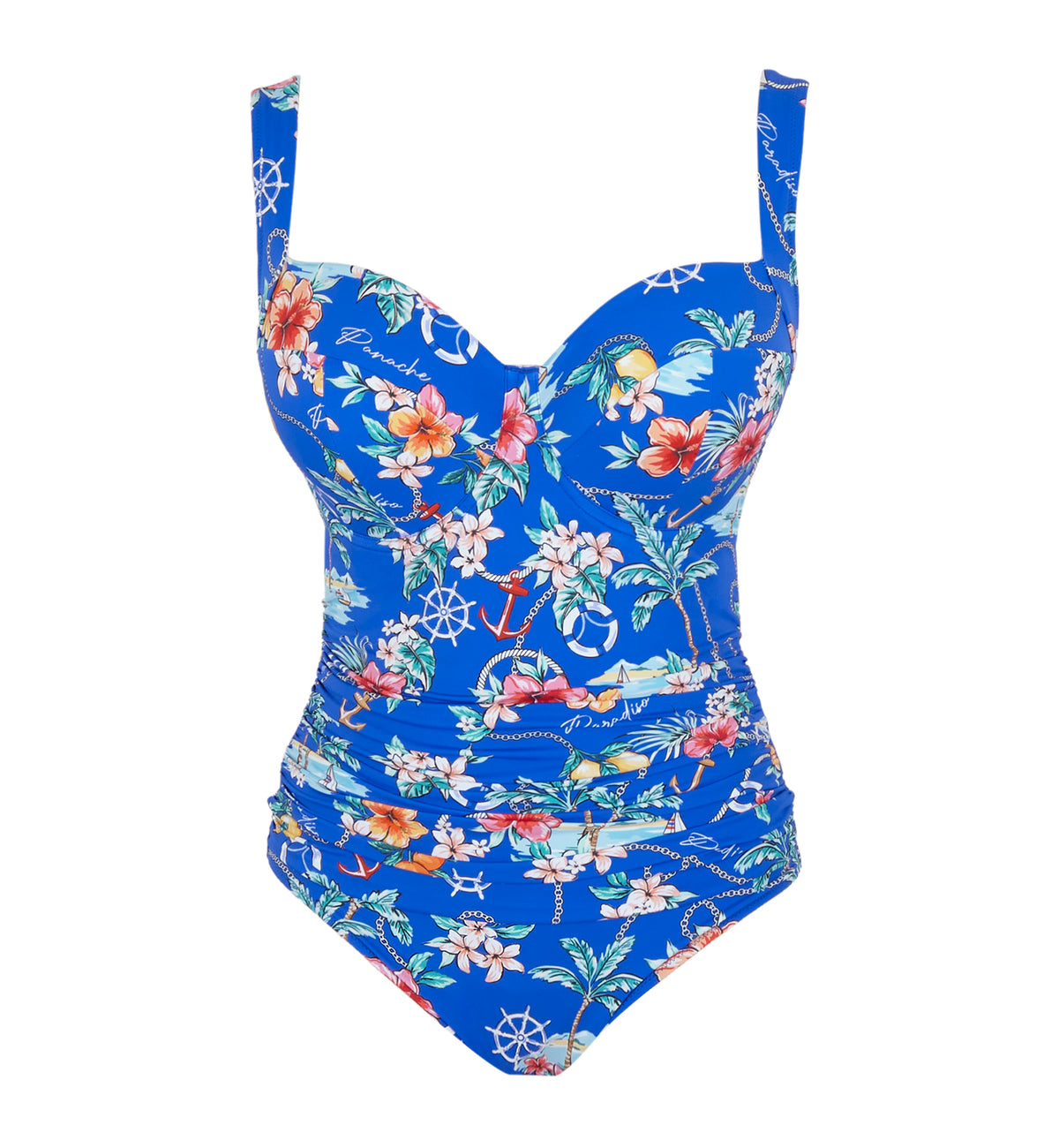 Panache Zadie Full Cup Underwire One Piece Swimsuit (SW2040),30FF,Paradiso Print - Paradiso Print,30FF