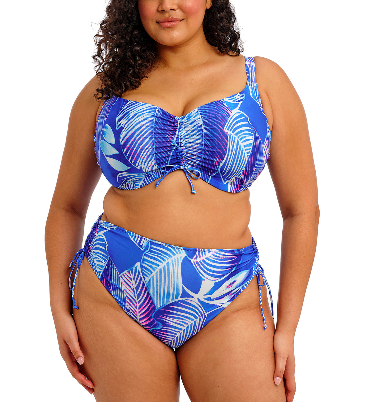 Elomi Maluku Island Adjustable Side Swim Brief (ES802973),UK 12,Atlantic - Atlantic,UK 12