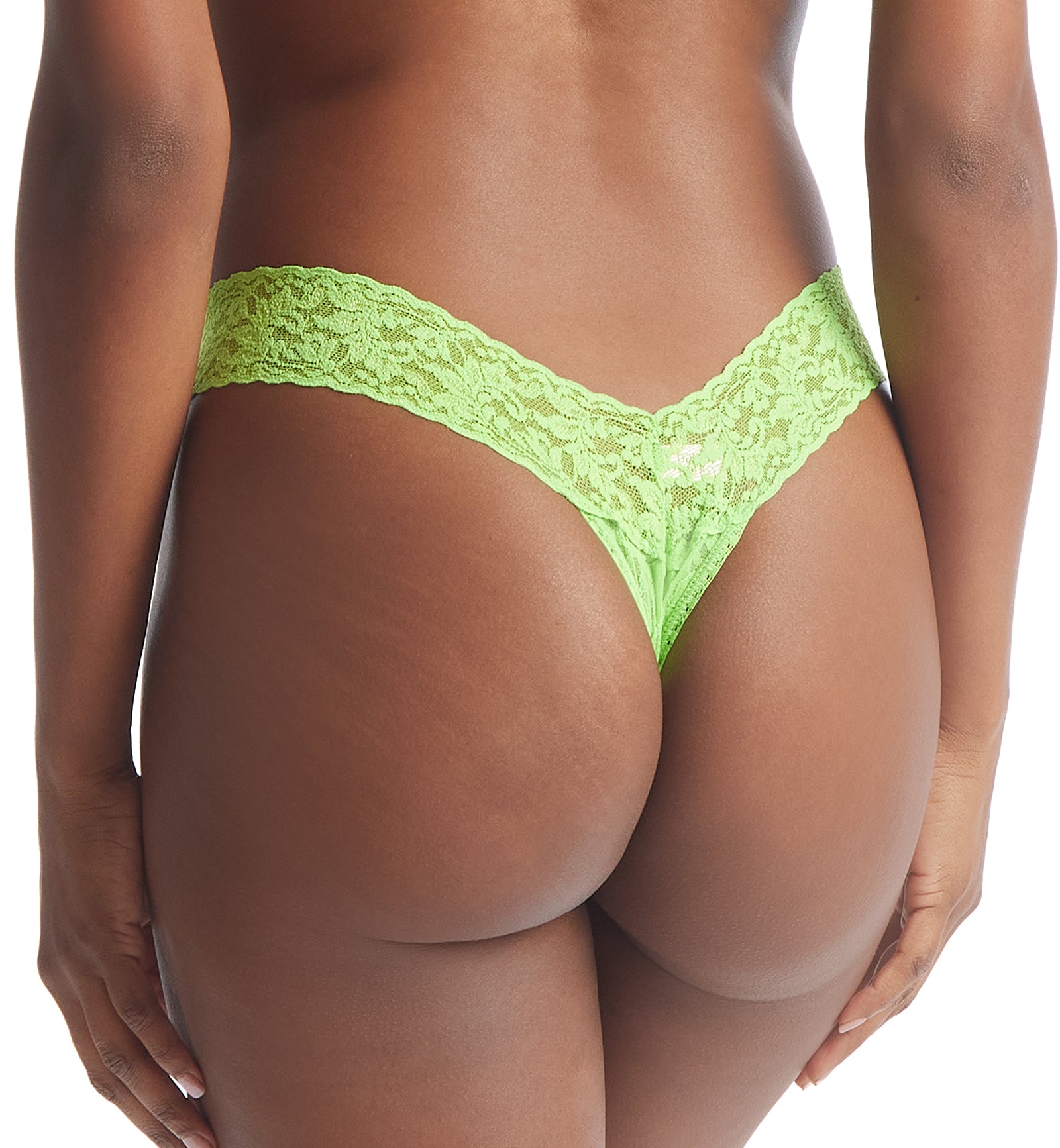 Hanky Panky Signature Lace Low Rise Thong (4911P),Lush Green - Lush Green,One Size