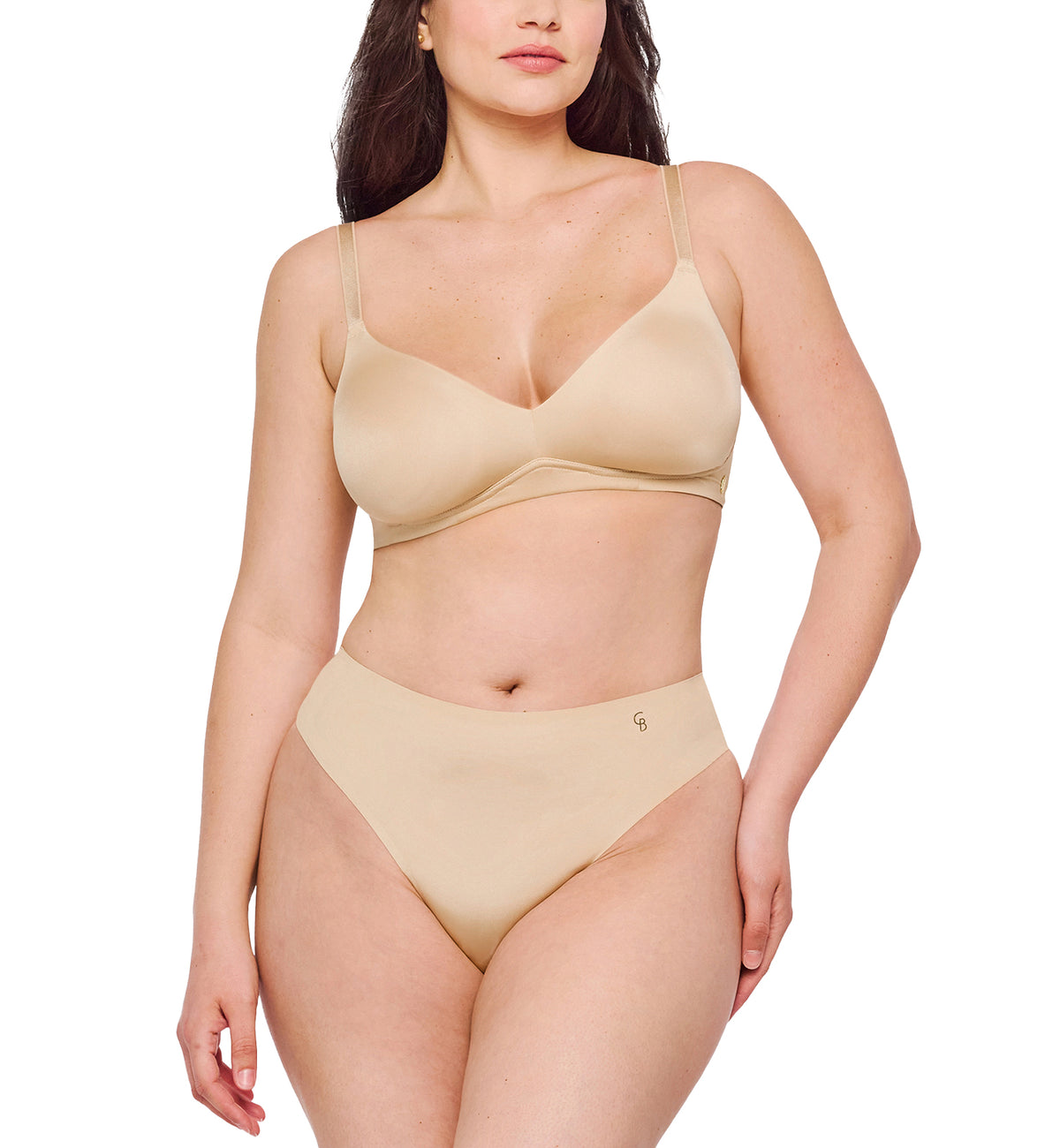 Cosabella Lisciante CURVY Bralette (LISCI1342),XS,Sabbia - Sabbia,XS