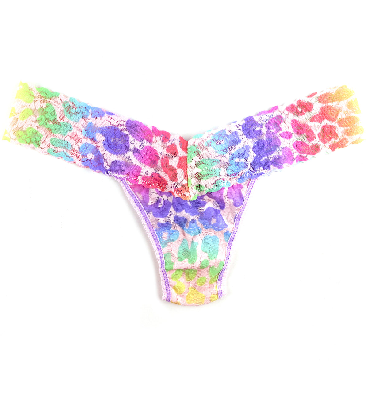 Hanky Panky Signature Lace Printed Low Rise Thong (PR4911P),Pride Leopard - Pride Leopard,One Size