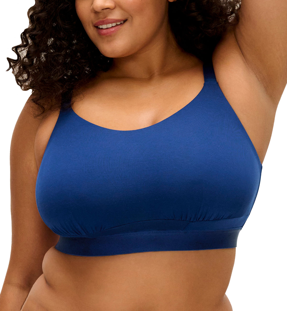 Elomi Downtime Non Wire Bralette (301417),32H,French Navy - French Navy,32H