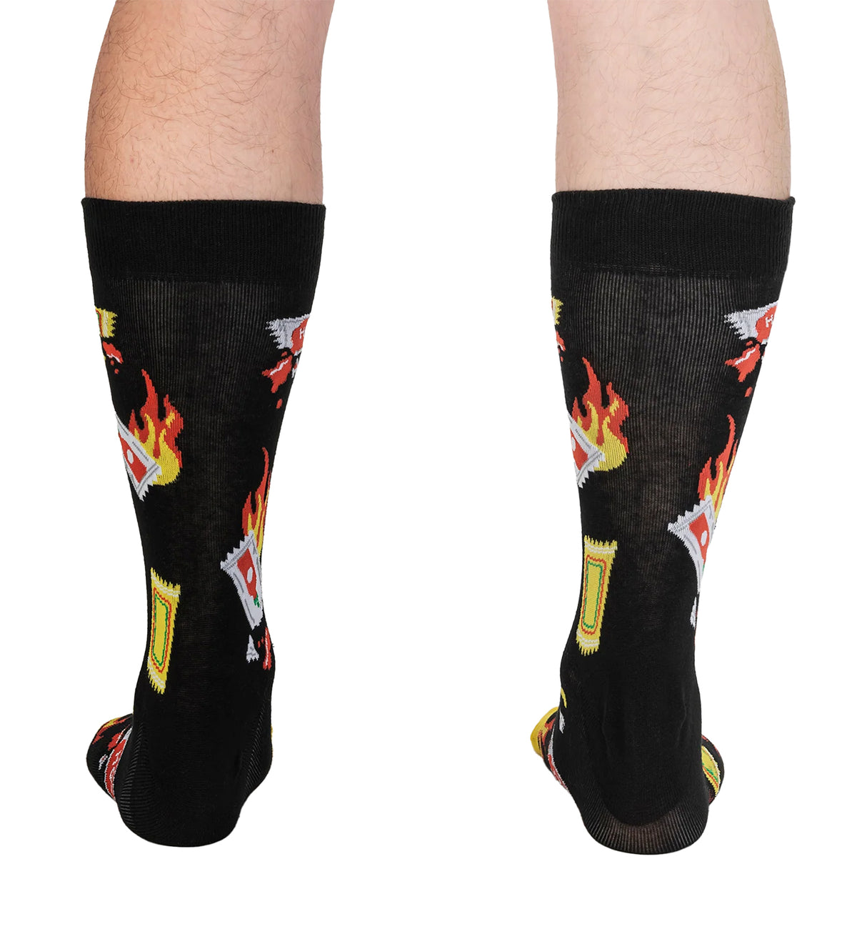SOCK it to me Men's Crew Socks (MEF0622),Extra Hot - Extra Hot,One Size