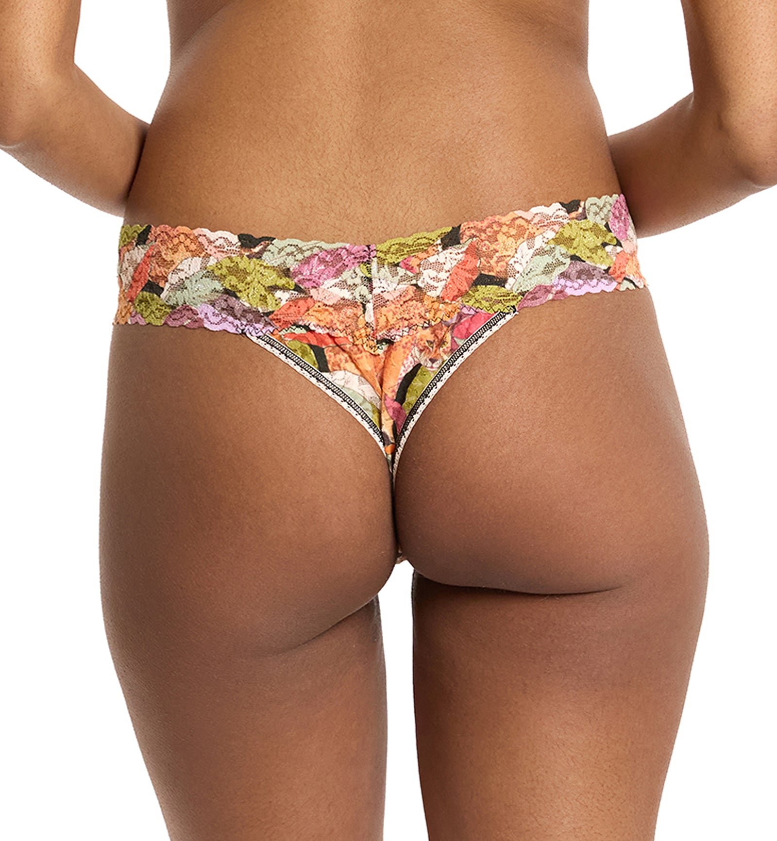 Hanky Panky Signature Lace Printed Original Rise Thong (PR4811P),Now You See Me - Now You See Me,One Size