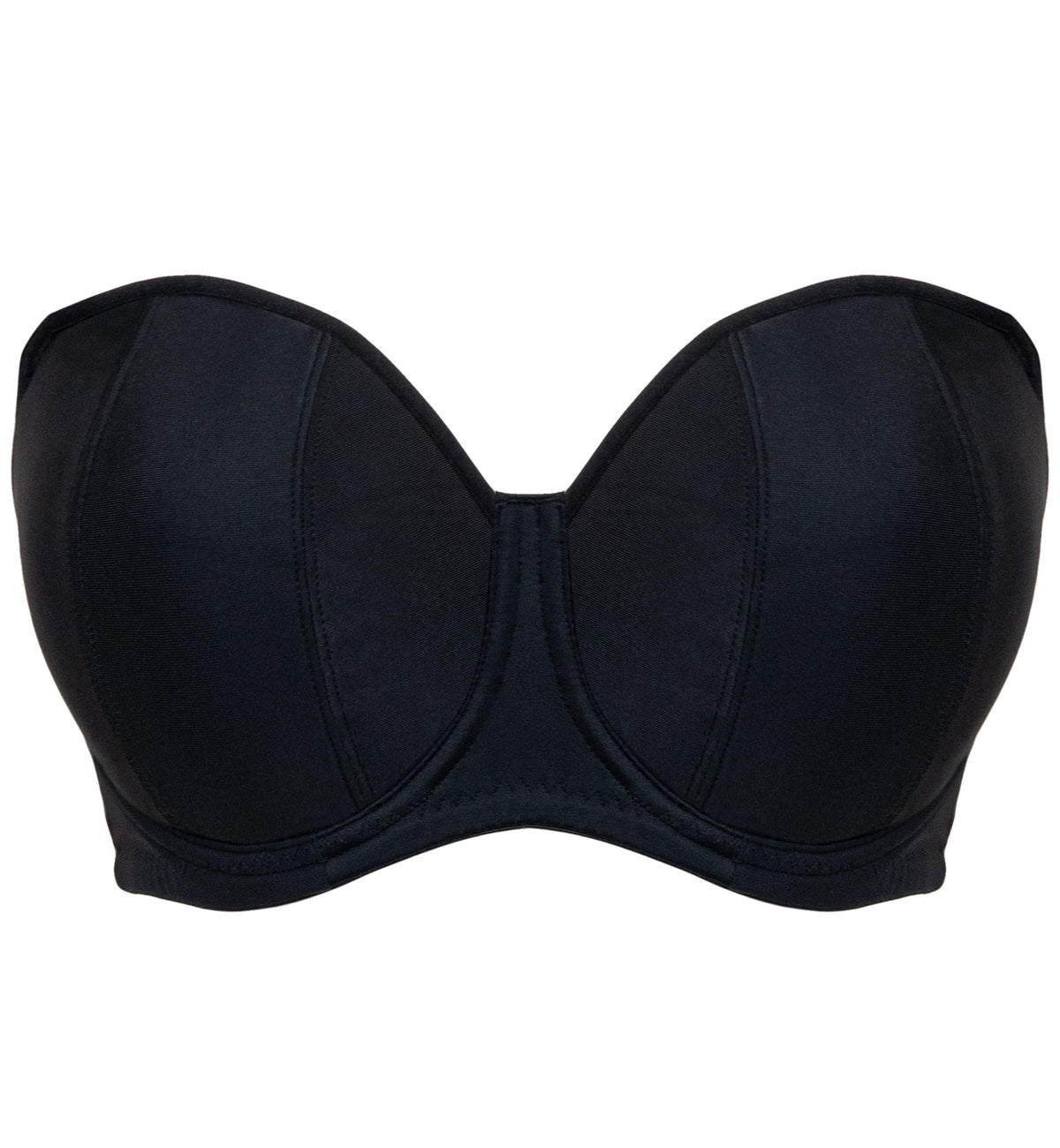 Curvy Kate Luxe Multiway Strapless Underwire Bra (CK2601),28GG,Jet Black - Jet Black,28GG