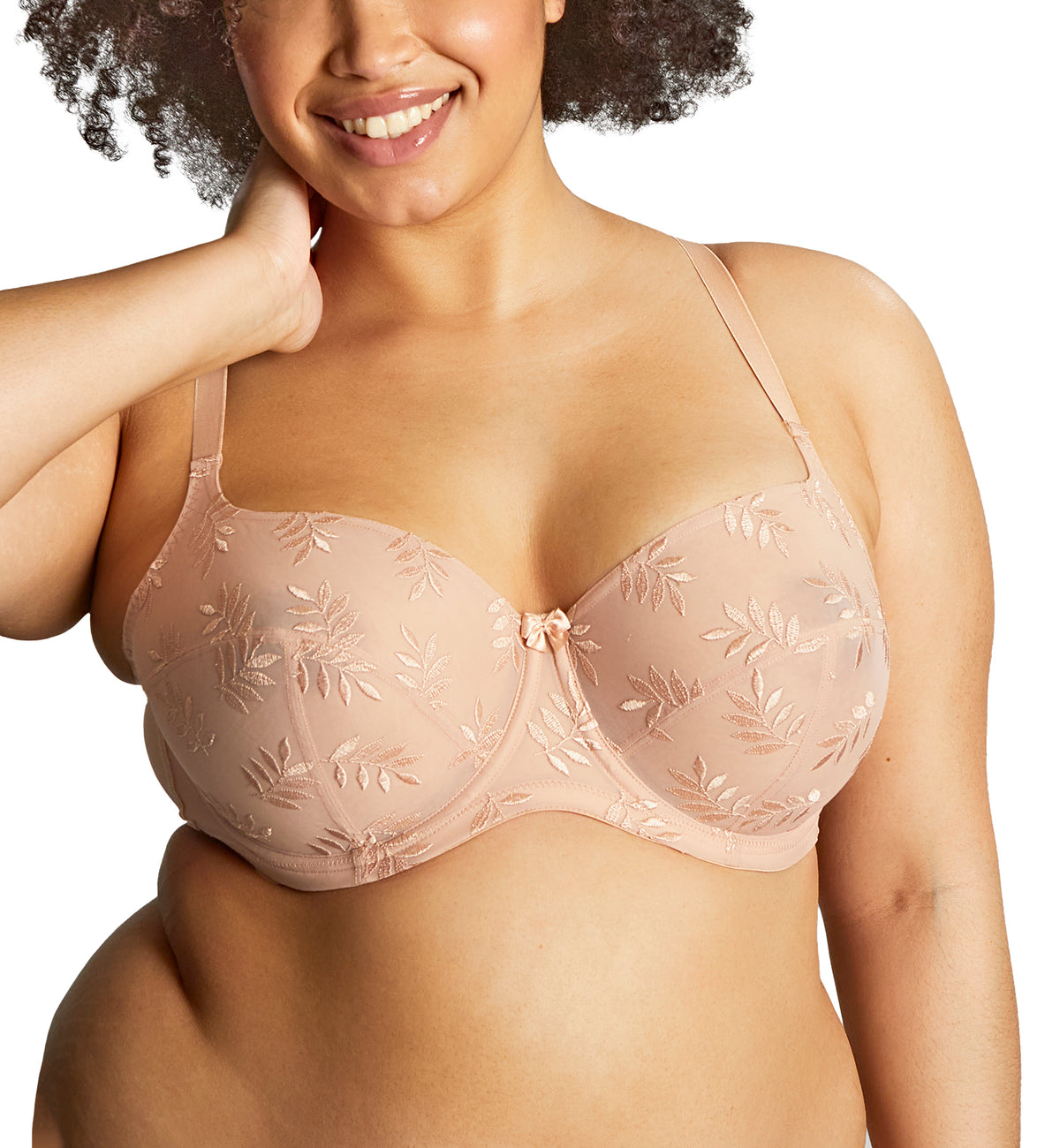 Panache Tango II Balcony Underwire Bra (3251),28GG,Honey - Honey,28GG