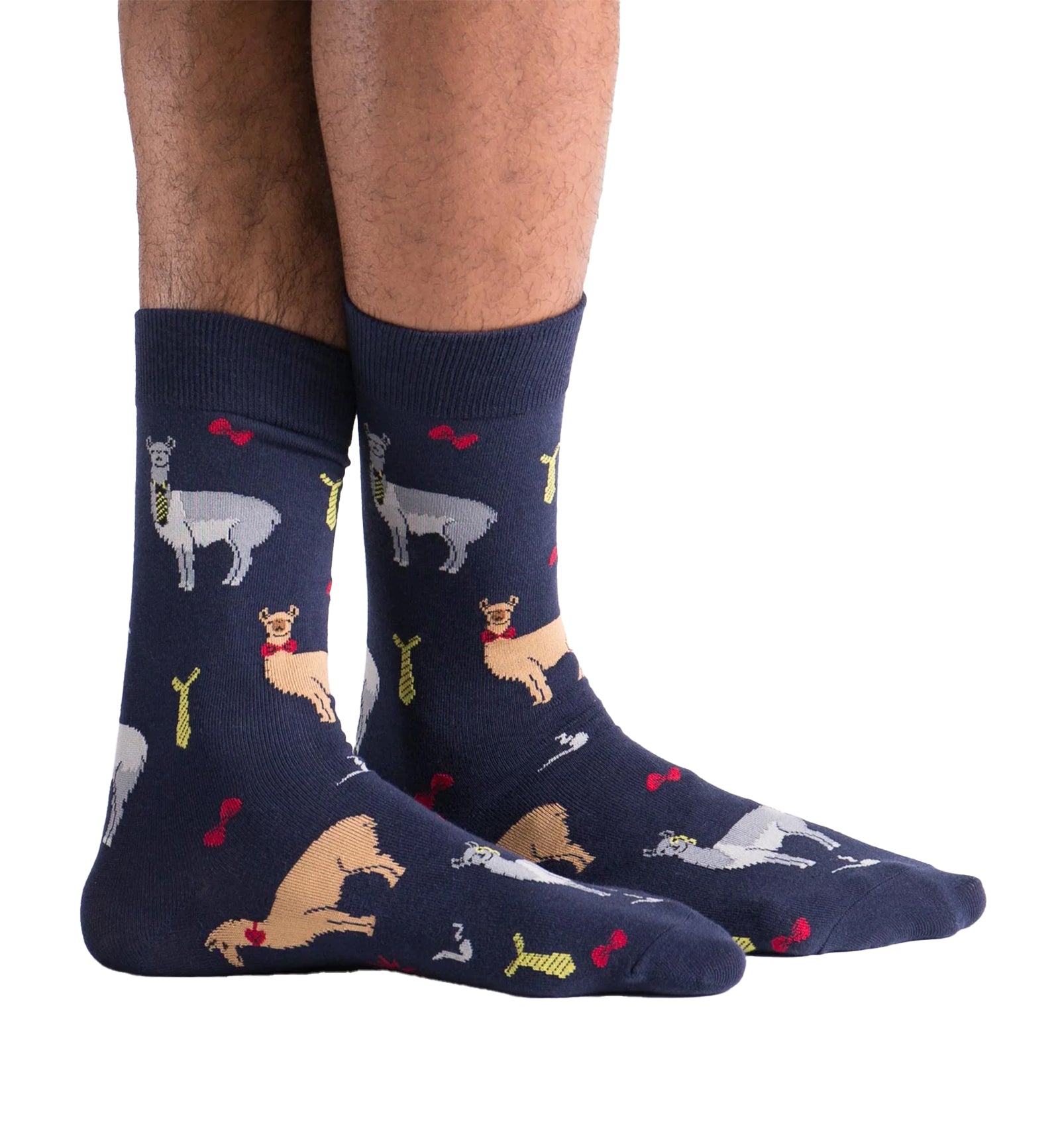 SOCK it to me Men's Crew Socks (mef0142),Llama Drama - Llama Drama,One Size