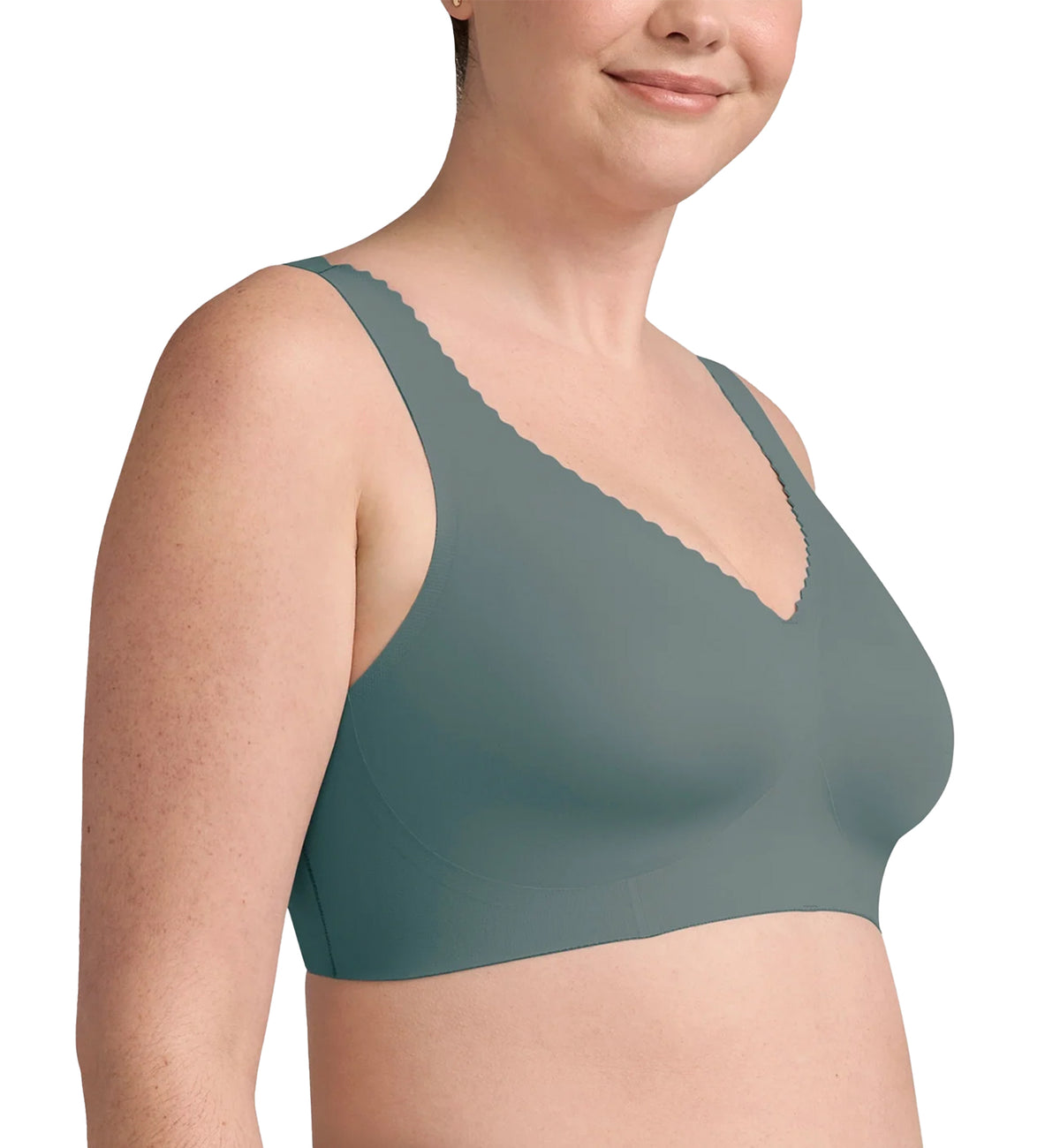 Evelyn & Bobbie EVELYN Deep V-Neck Bralette (1834),Small,Celestine - Celestine,Small