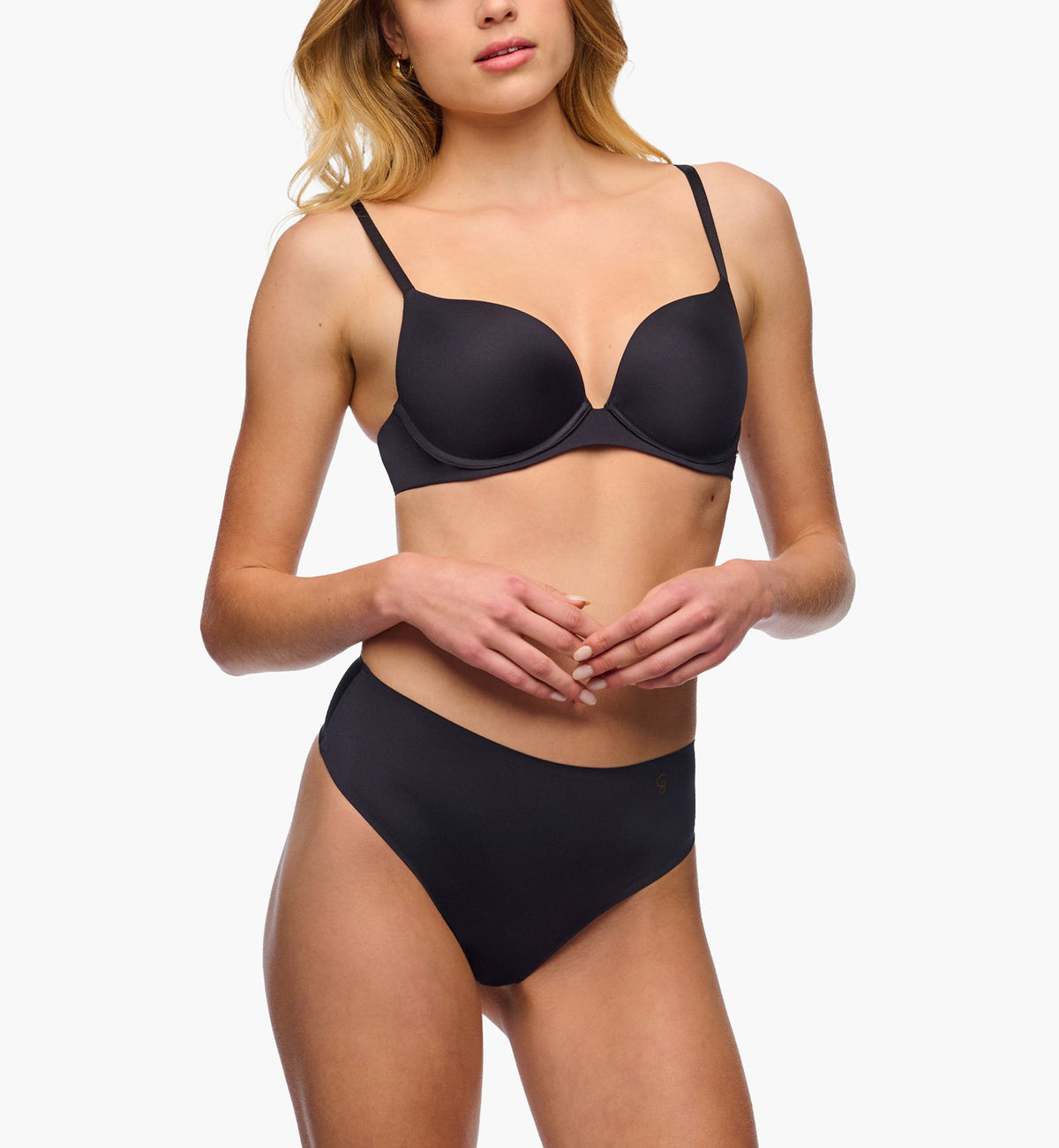 Cosabella Lisciante Push Up Bra (LISCI1131),32B,Black - Black,32B