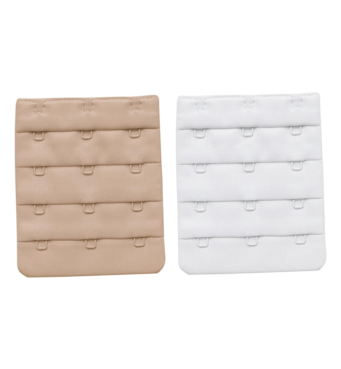 Leonisa 2-pack 3 Hook Extender (4049X2),3 Hook,Beige/White - Beige/White,3 Hook