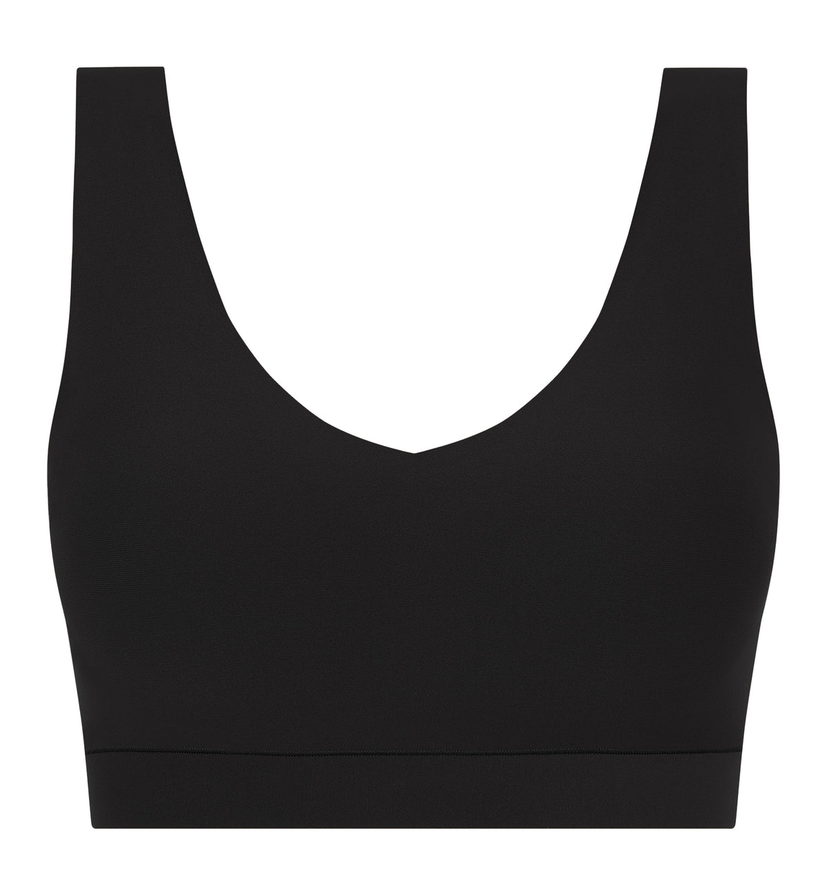 Chantelle Softstretch Padded V-Neck Bra Top (C16A10),XS/S,Black - Black,XS/S