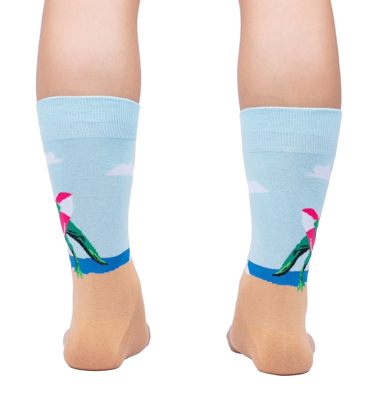 SOCK it to me Men's Crew Socks (MEF0611),Dinos Gone Wild - Dinos Gone Wild,One Size