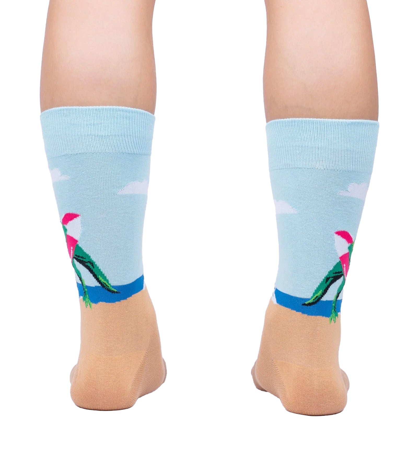 SOCK it to me Men's Crew Socks (MEF0611),Dinos Gone Wild - Dinos Gone Wild,One Size