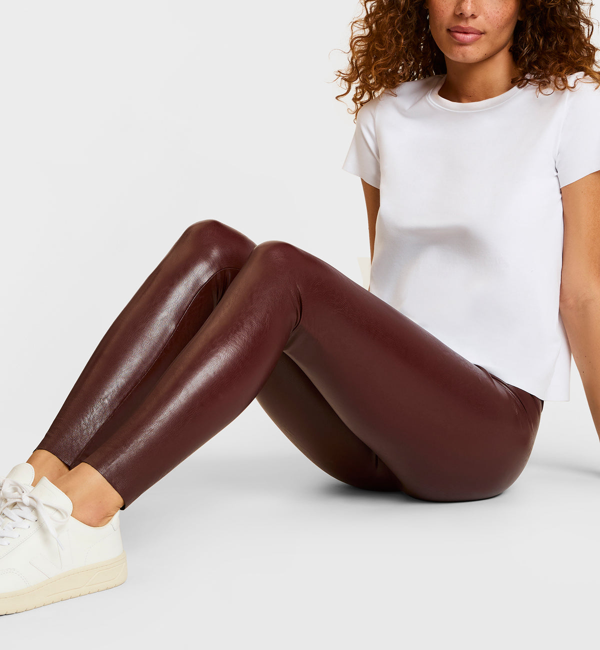 commando Faux Leather Legging (SLG06),XS,Oxblood - Oxblood,XS