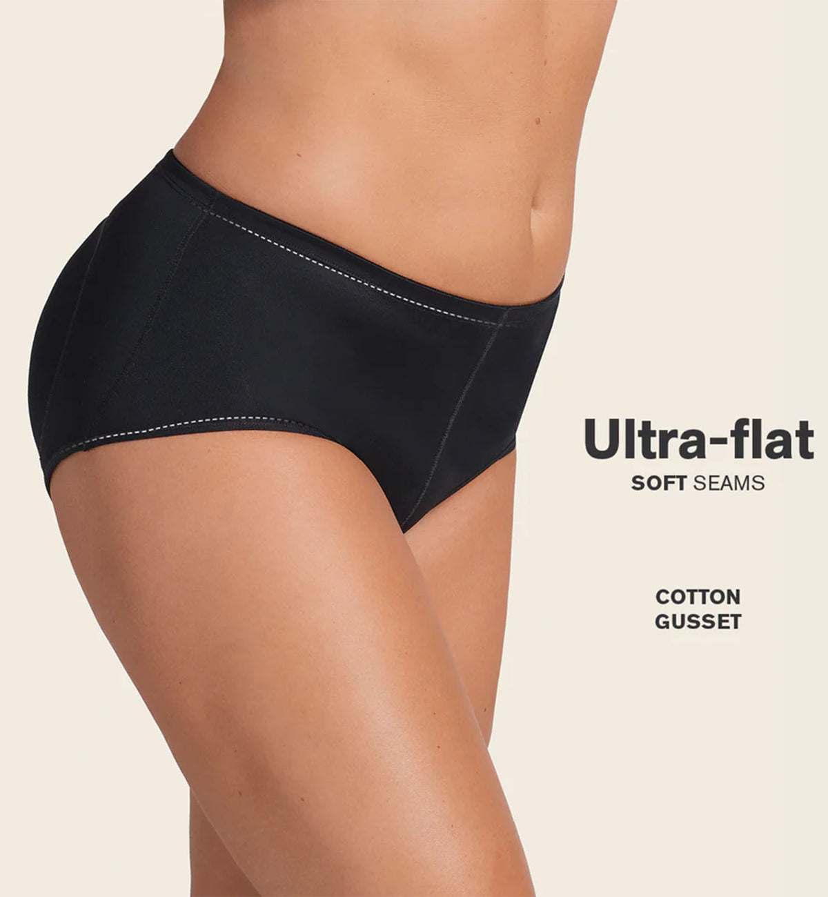 Leonisa Magic Instant Butt Lift Padded Panty (012688),Small,Black - Black,Small