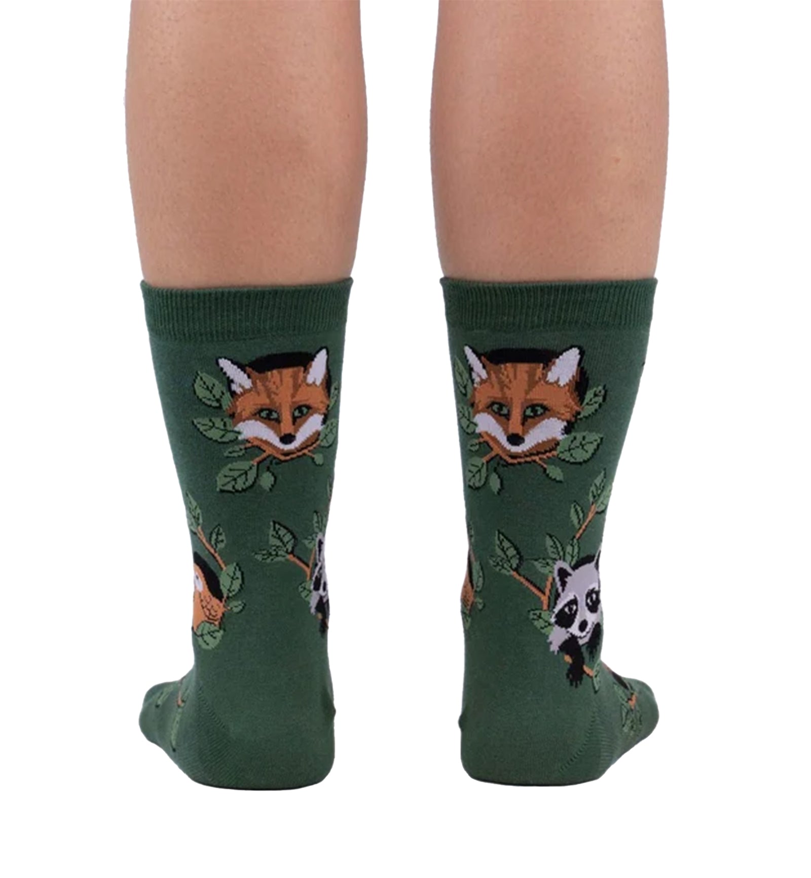 SOCK it to me Women's Crew Socks (w0304),Woodland Watchers - Woodland Watchers,One Size