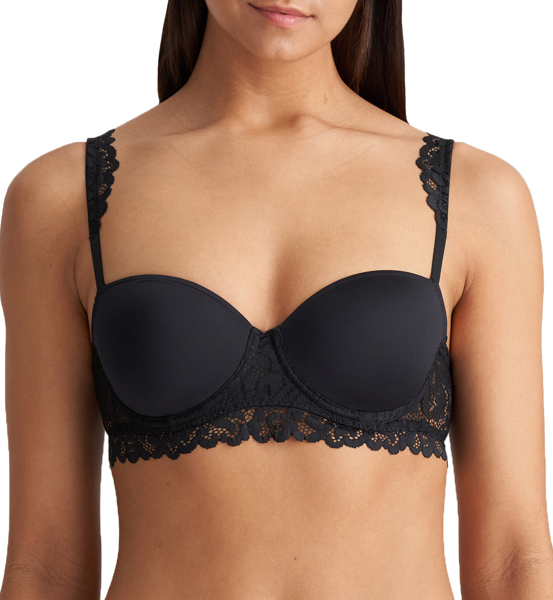 Marie Jo Elis Balcony Padded Underwire Bra (0102509),30D,Black - Black,30D